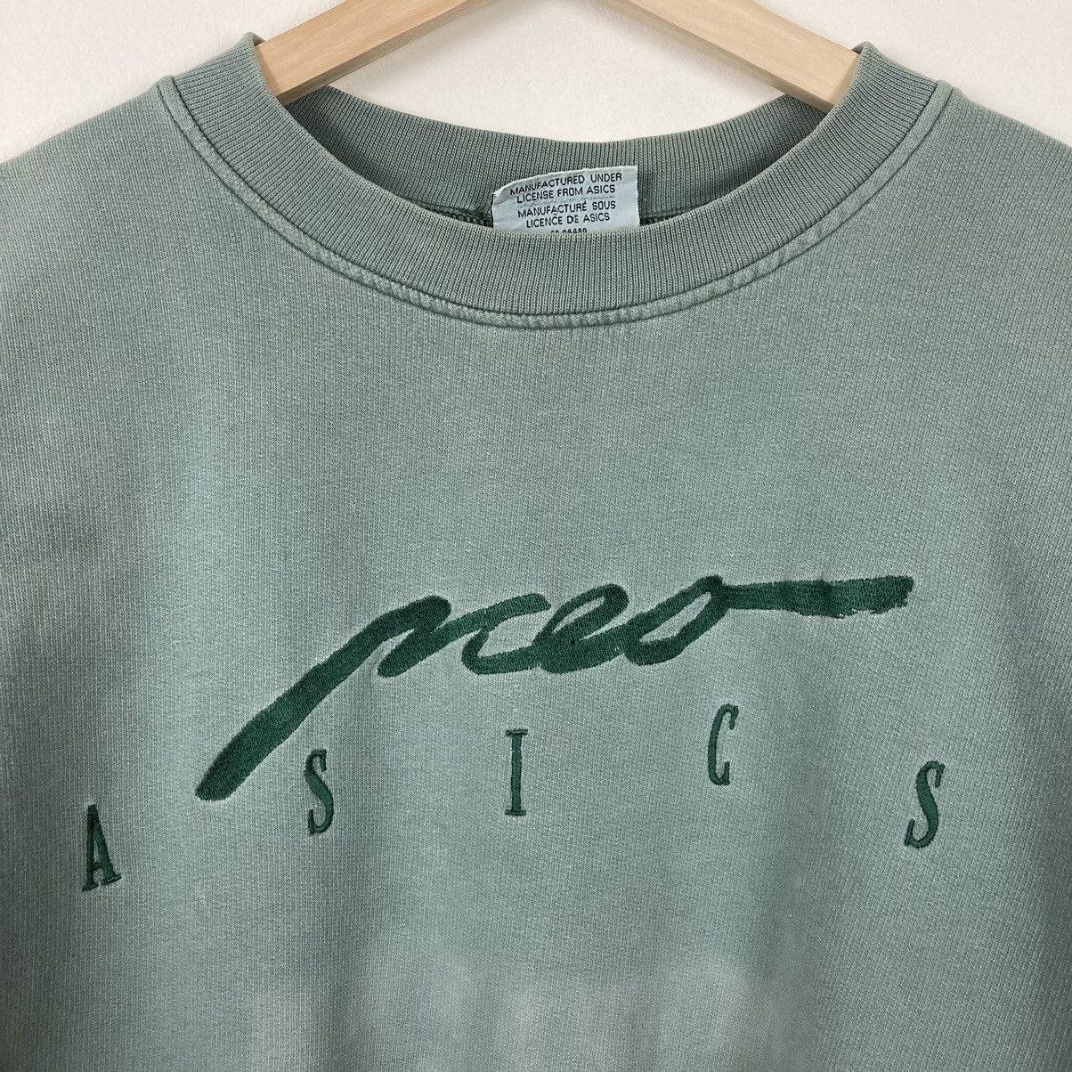 Asics Vintage 90s Asics Crewneck Sweatshirt Sweater Faded Boxy Size US XL / EU 56 / 4 - 2 Thumbnail