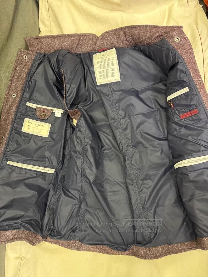 Brunello Cucinelli Brunello Cucinelli Men's Wool and Down Vest Size US XL / EU 56 / 4 - 5 Thumbnail
