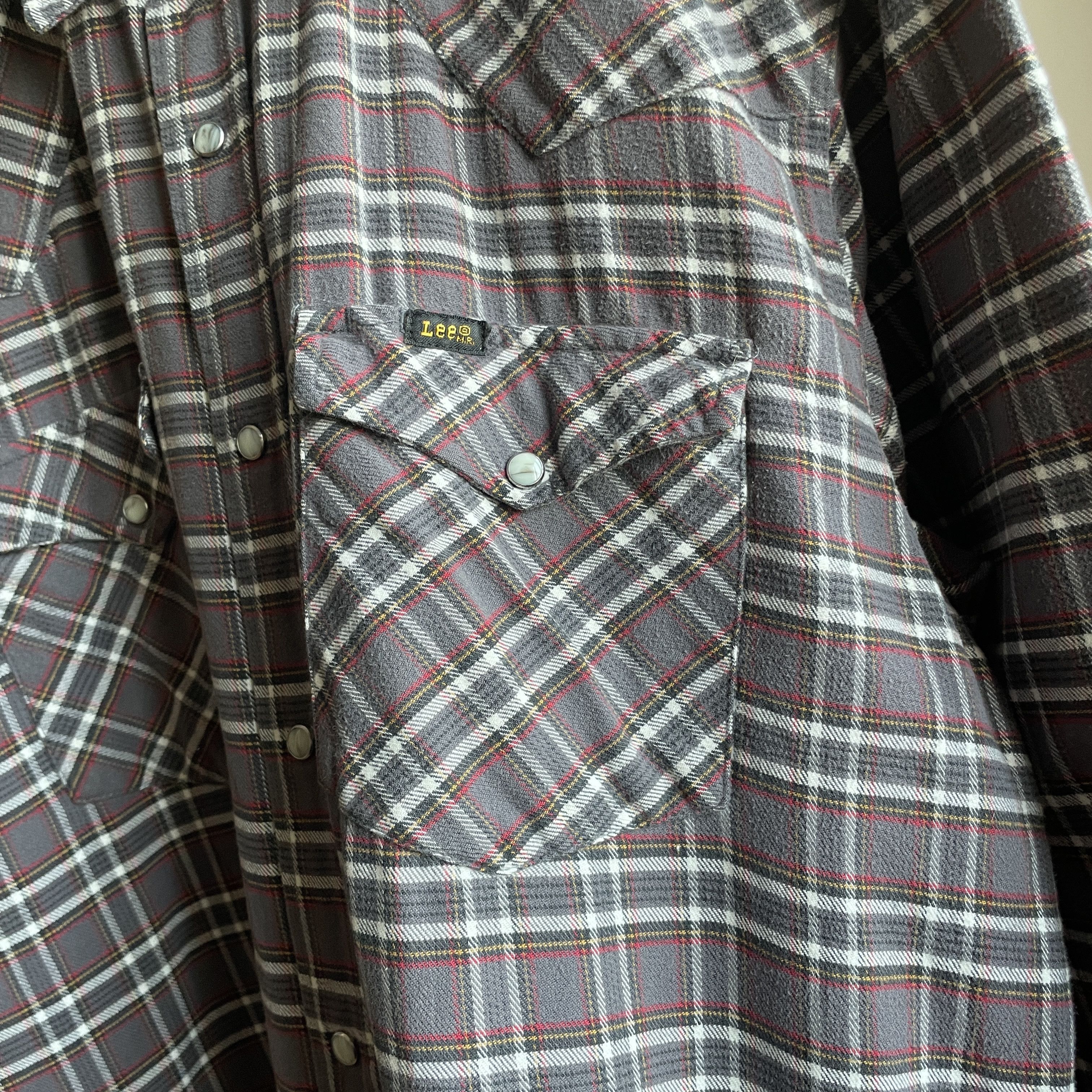 Lee Lee Vintage Checkered Western Heavy Flannel Shirt Size M Size US M / EU 48-50 / 2 - 6 Thumbnail
