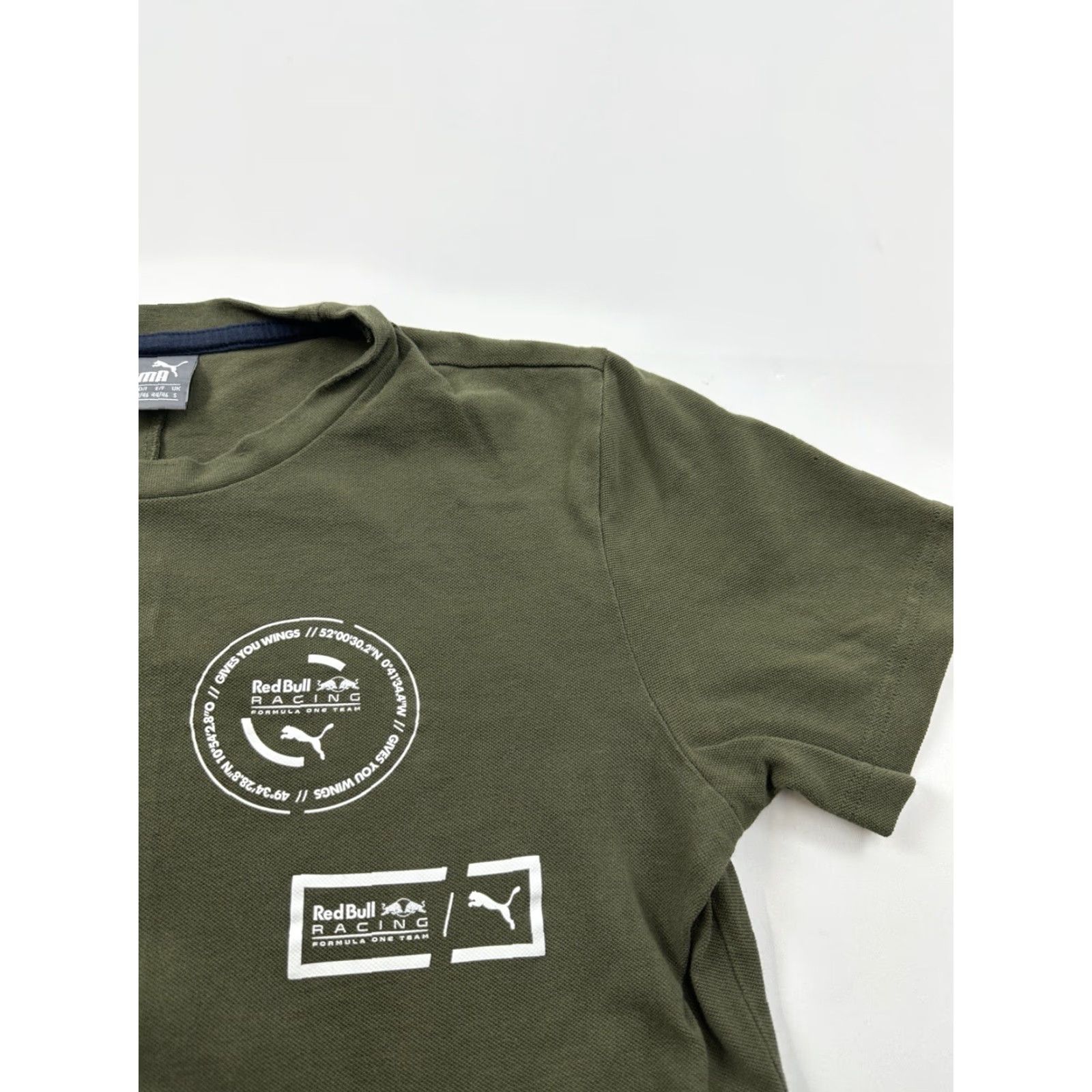 Puma PUMA Red Bull Racing Shirt Mens Small Green Short Sleeve Classic Fit T-Shirt Size US S / EU 44-46 / 1 - 3 Thumbnail