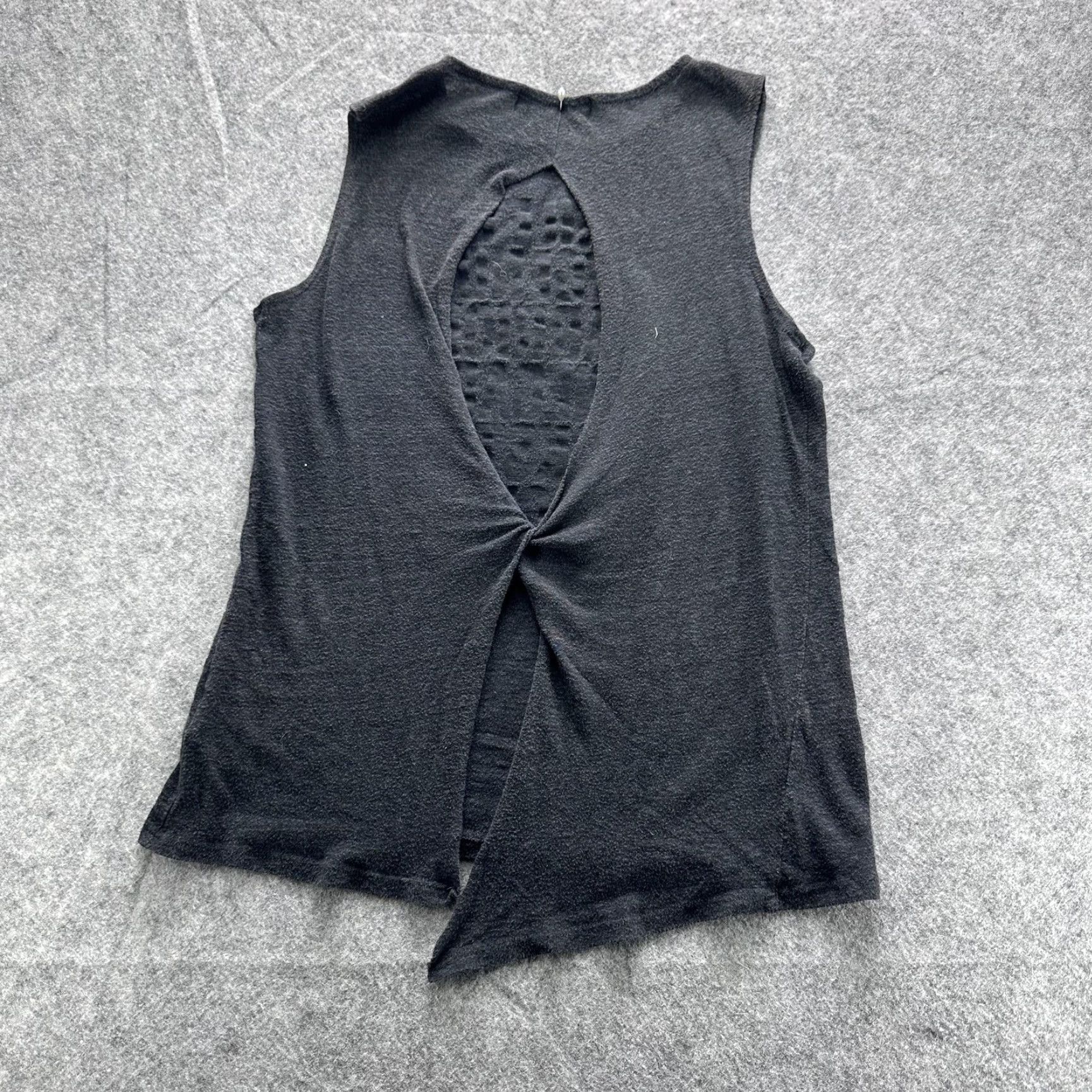 Vintage SoulCycle Tank Top Womens S Gray Twist Open Back Burnout Graphic Workout Size S / US 4 / IT 40 - 7 Thumbnail