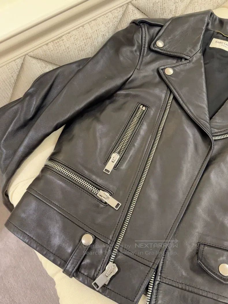 Saint Laurent Paris Saint Laurent Paris Classic Leather Jacket Size XXS / US 00 / IT 34 - 4 Thumbnail
