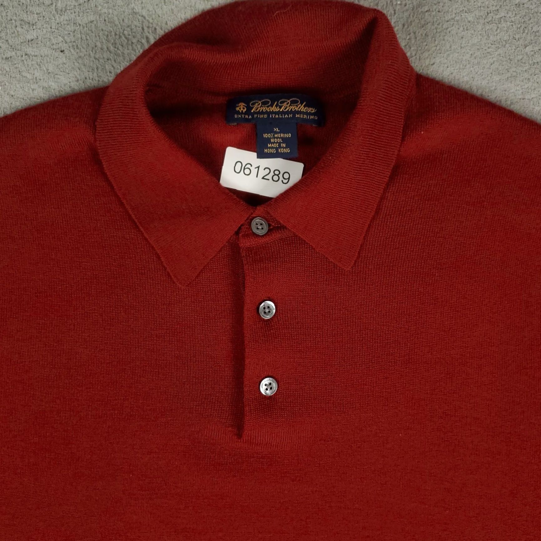 Brooks Brothers VINTAGE Brooks Brothers Sweater Men's XL Red Wool Collared Pullover Classic Preppy Fall Winter Size US XL / EU 56 / 4 - 2 Thumbnail