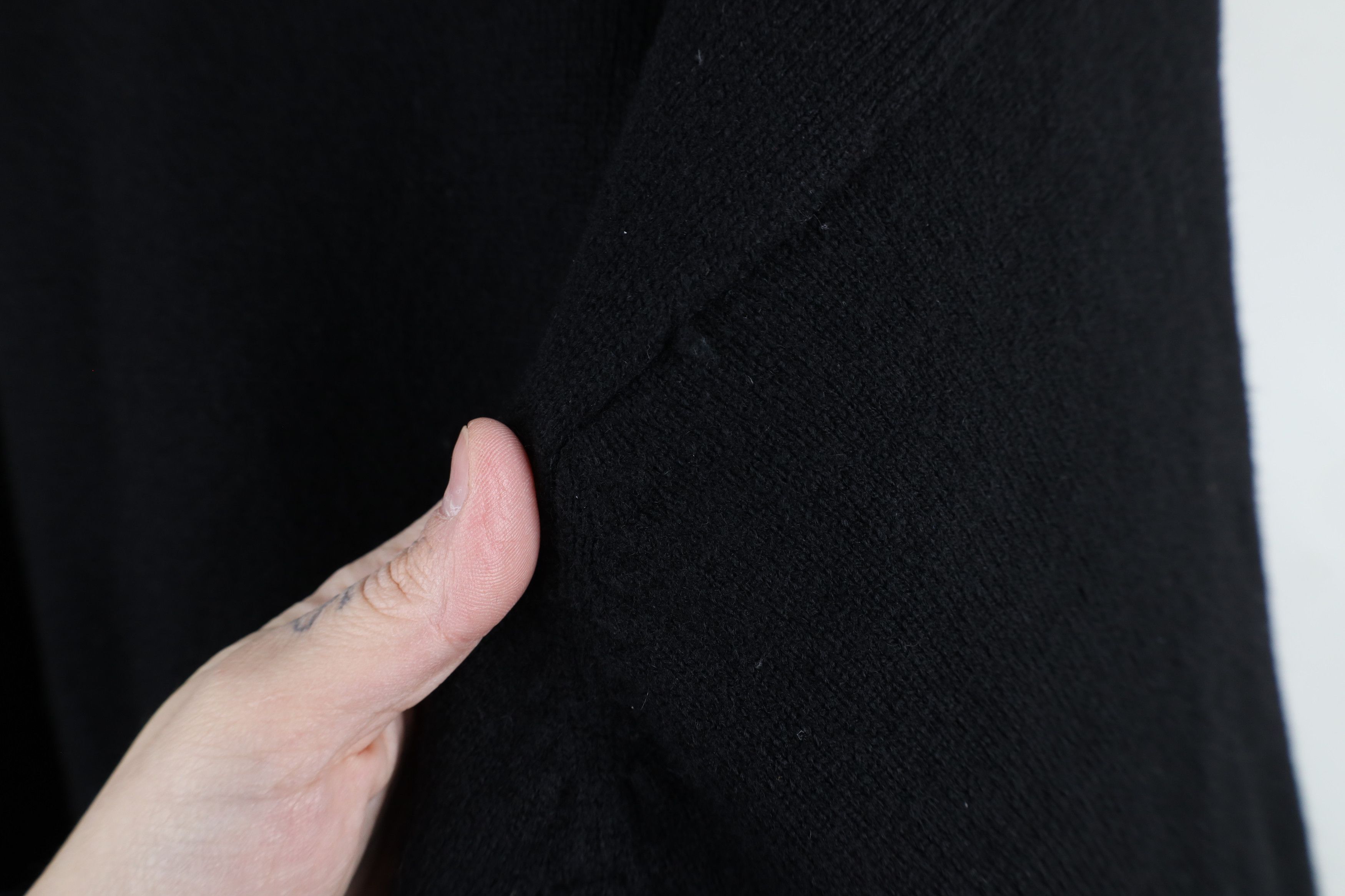 Pendleton × Vintage Vintage 90s Pendleton Knit Button Cardigan Sweater Black Size XL / US 12-14 / IT 48-50 - 6 Thumbnail