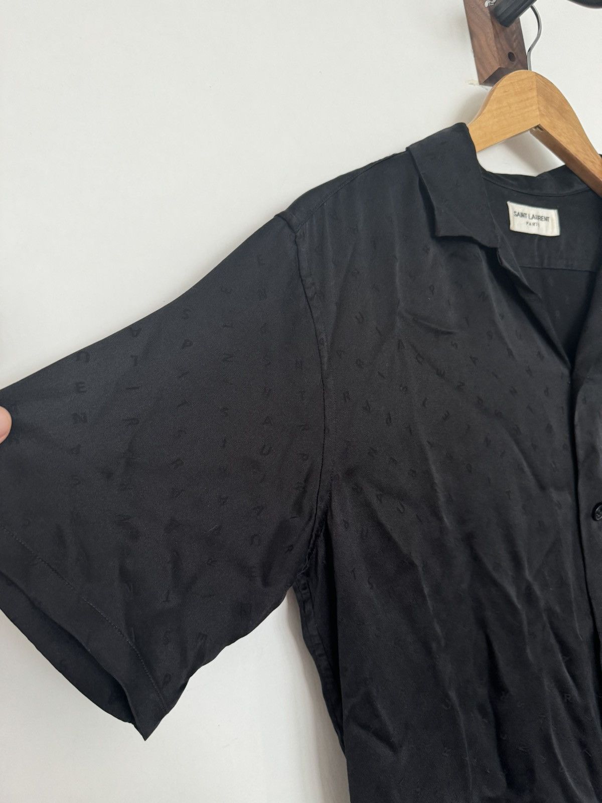 Saint Laurent Paris Silk Jacquard Logo Shirt Sold out Size US S / EU 44-46 / 1 - 4 Thumbnail