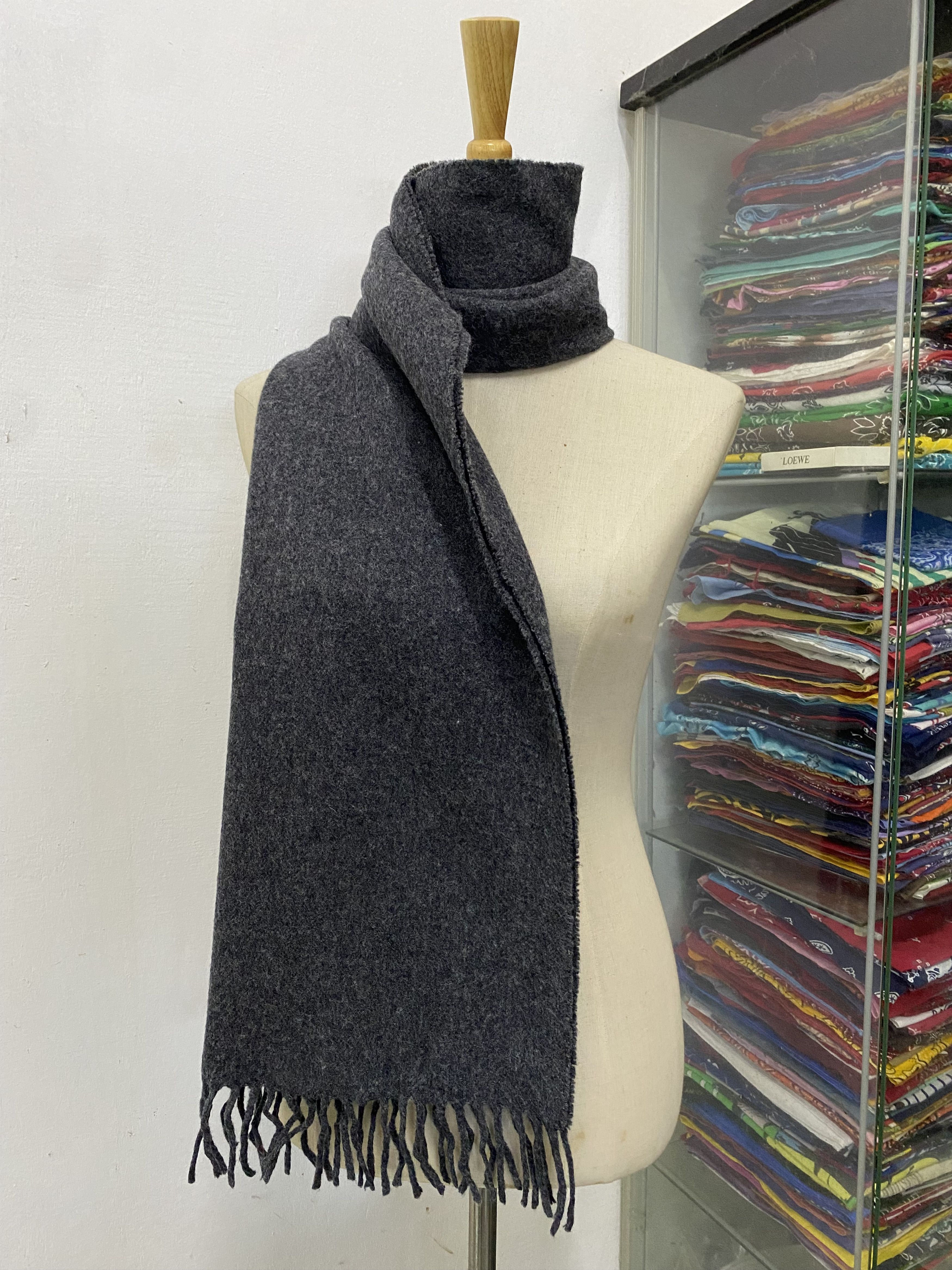 Max Mara Beige Viscose Blend Whisky Scarf | Grailed