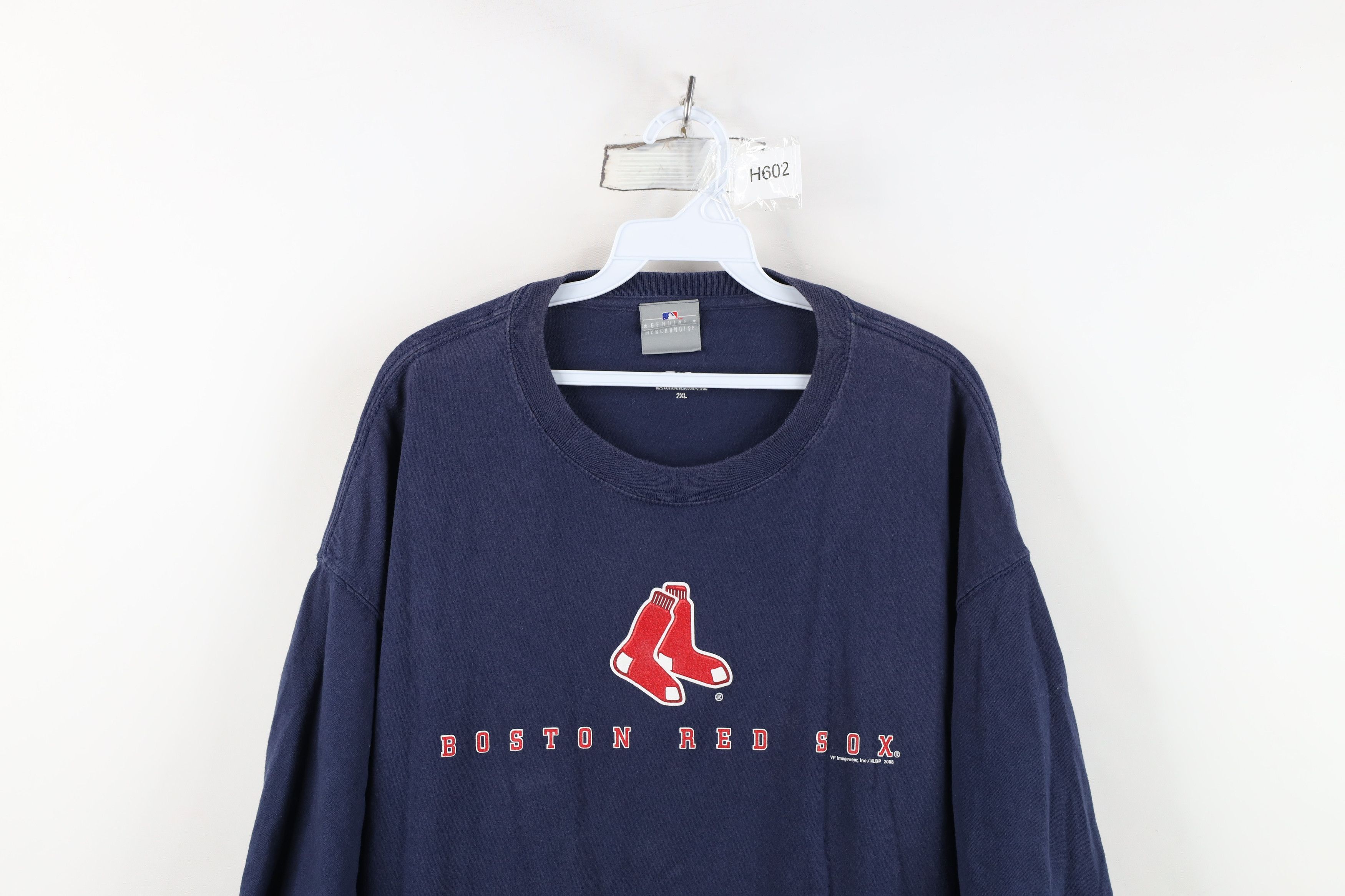 Vintage Vintage Y2K Spell Out Boston Red Sox Baseball T-Shirt Blue Size US XXL / EU 58 / 5 - 2 Thumbnail