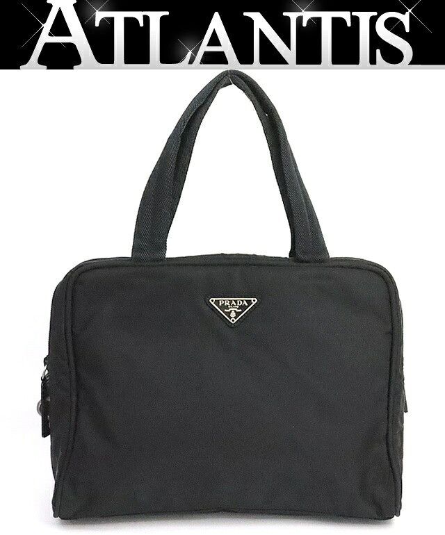 Prada PRADA Tessuto Nylon Triangle Handbag Black Size ONE SIZE - 1 Thumbnail