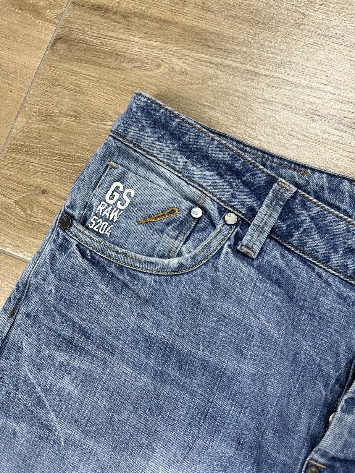 G-Star × Vintage Vintage G-Star Raw Attacc Low Straight Denim Jeans Size US 32 / EU 48 - 5 Thumbnail