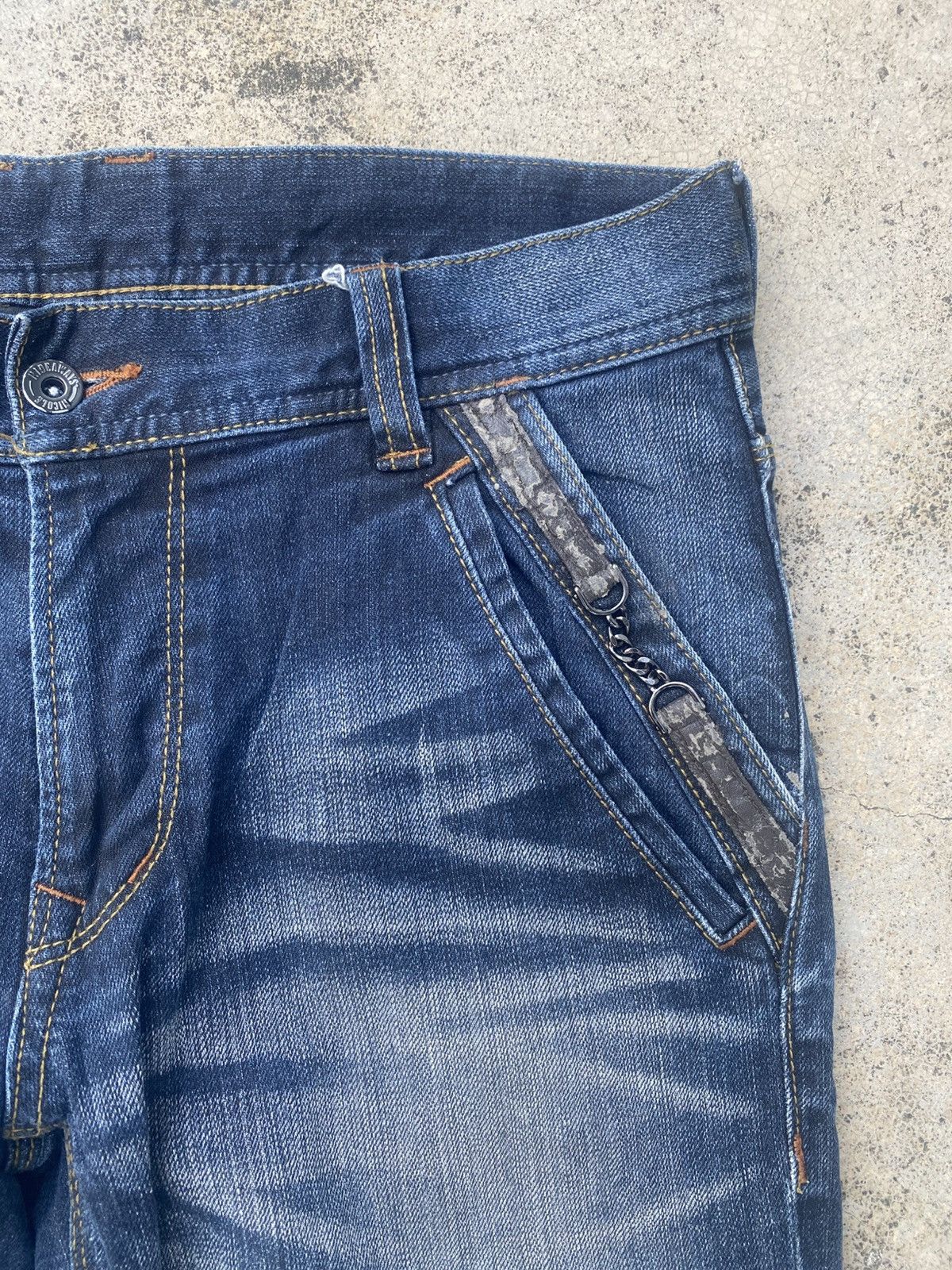 If Six Was Nine × Japanese Brand × Nicole Club Flare Jeans Nicole Club Faded Honeycomp Size US 32 / EU 48 - 3 Thumbnail