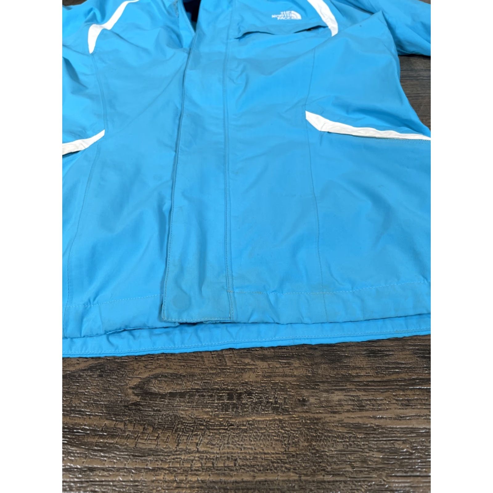 The North Face VINTAGE The North Face Hyvent Jacket Womens L Blue Waterproof Hooded Venting Rain Coat Outdoor Logo Size L / US 10 / IT 46 - 5 Thumbnail