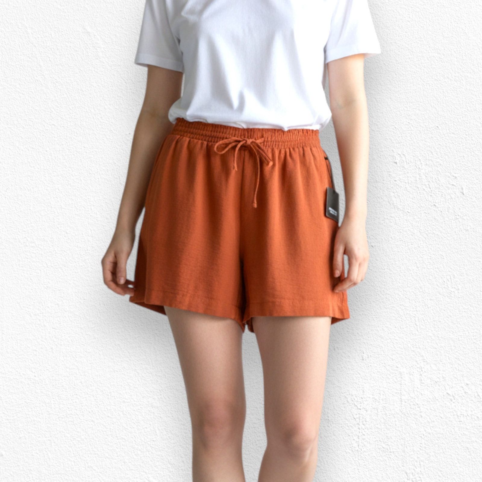 Other Rusty Orange High Rise Paperbag 7 Inch Shorts Size Medium Size 32" / US 10 / IT 46 - 3 Thumbnail