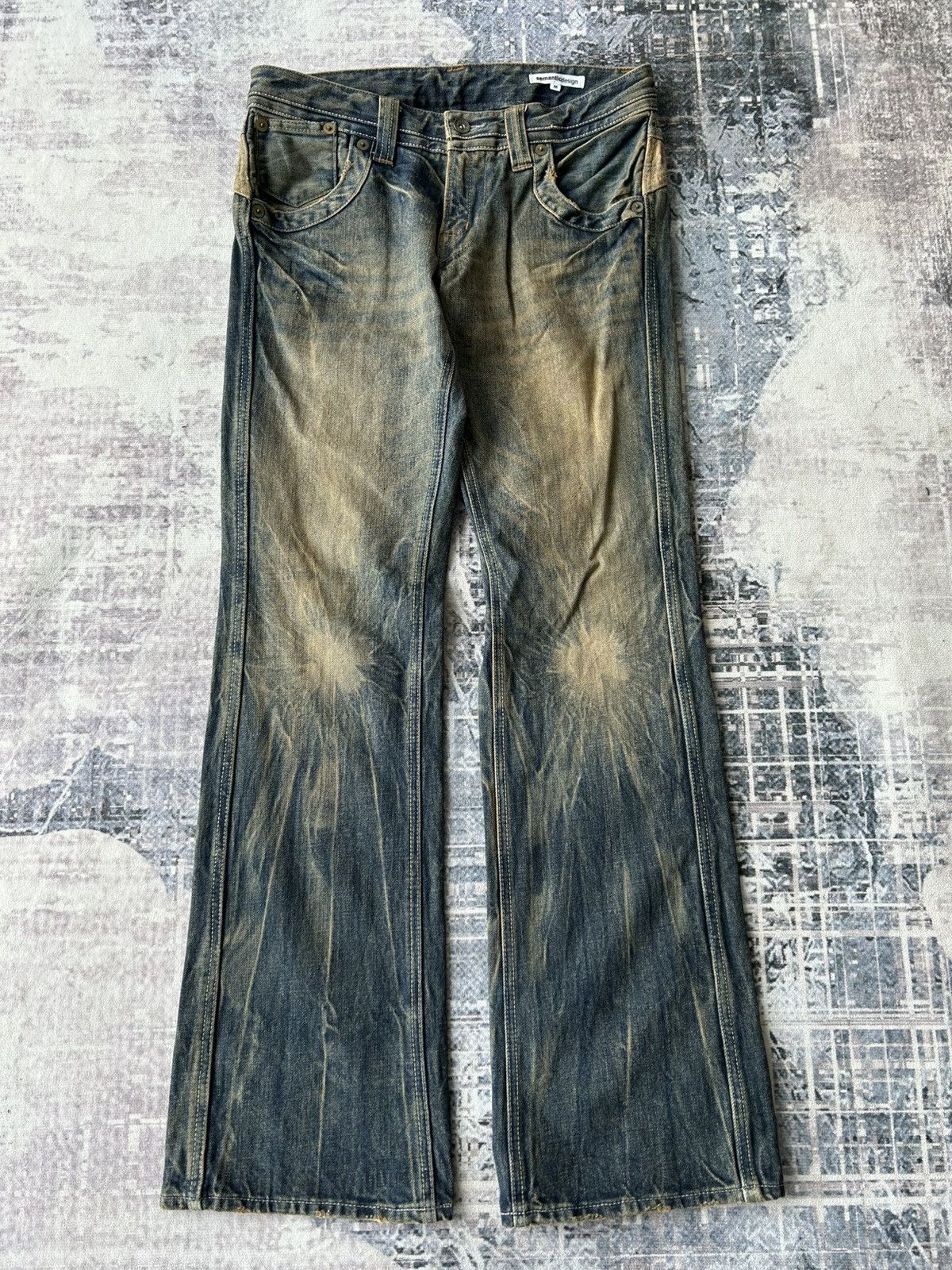 semanticdesign Super Flared Y2k Semantic Jeans Size US 31 - 3 Thumbnail