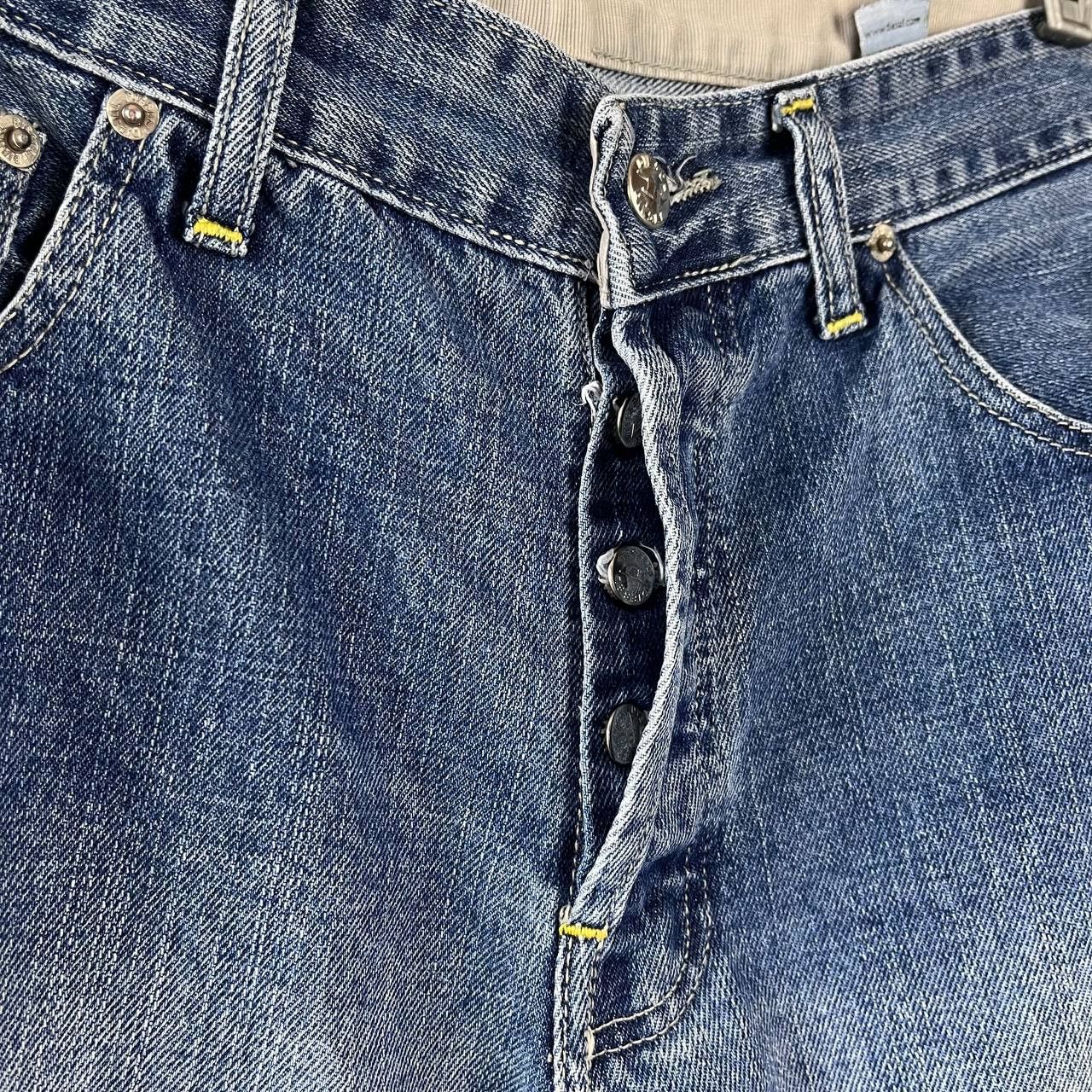 Diesel Vintage Diesel Industry Blue Denim Wide Pants Y2K Size 33 Size US 33 - 10 Thumbnail