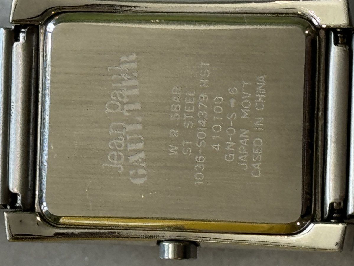 Jean Paul Gaultier × Vintage 2000s Jean Paul Gaultier Numerology Silver Tank Watch Size ONE SIZE - 5 Thumbnail