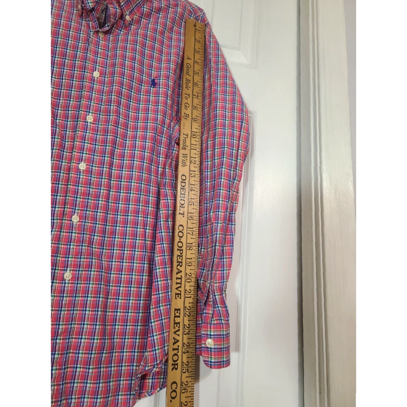 Polo Ralph Lauren Ralph Lauren Men's Shirt Button-Down Pink Plaid Size L Long Sleeve Multicolor Cotton Blends Polo Ralph Lauren Shirt Men Casual Myriad Size US L / EU 52-54 / 3 - 7 Thumbnail