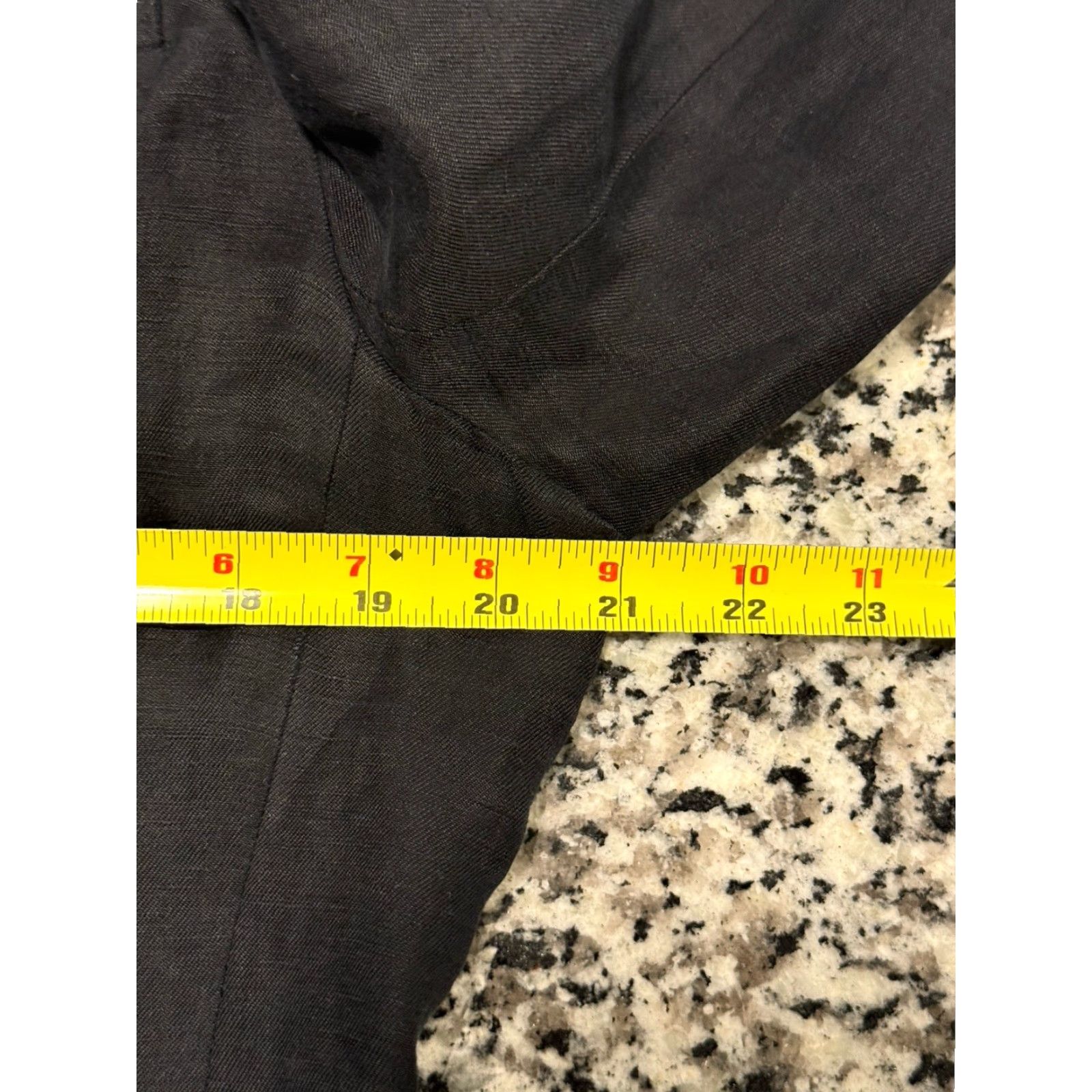 J.Crew J.CREW Blazer Women's 12 Black Linen Blend Willa Button Cuff City Preppy Adult Size XL / US 12-14 / IT 48-50 - 3 Thumbnail