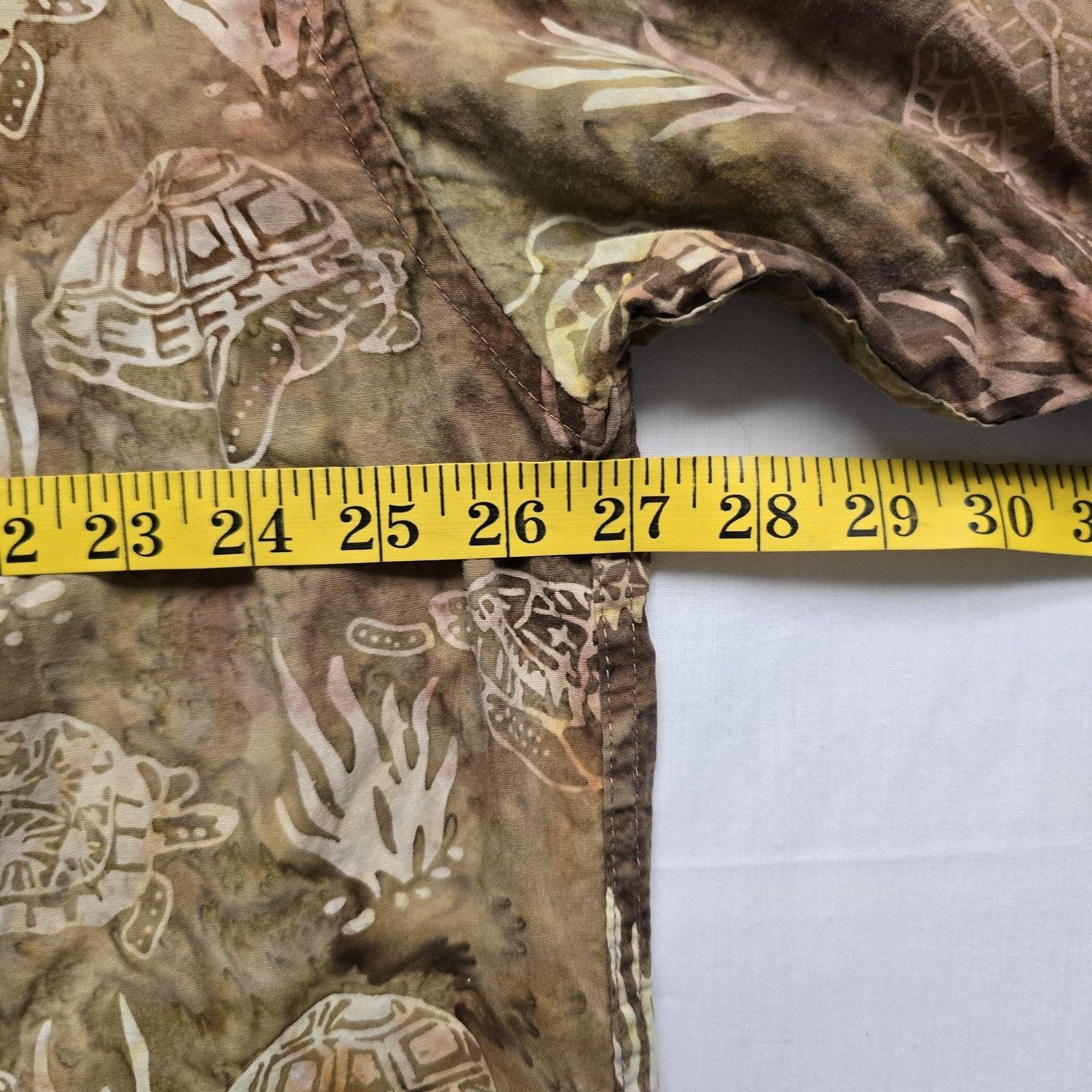 Other Basic Options Shirt XL Brown Sea Turtle Hawaiian Button Up Size US L / EU 52-54 / 3 - 7 Thumbnail