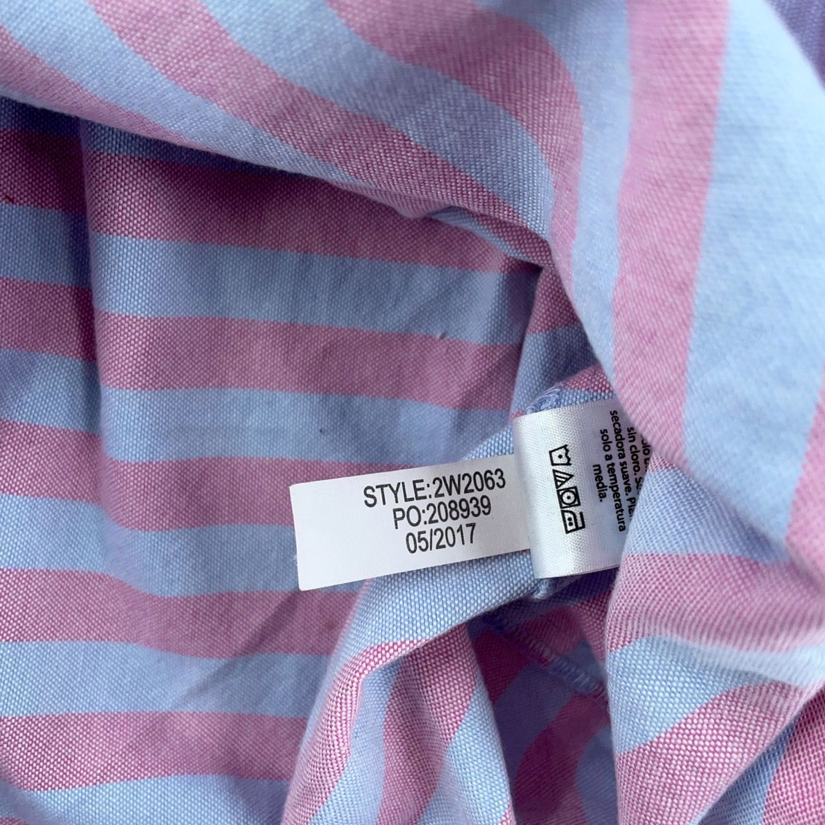 Vineyard Vines Vineyard Vines L/S Shirt Womens 4 Pink Blue Relaxed Coastside Striped Popover Shirt Womens Size S / US 4 / IT 40 - 5 Thumbnail