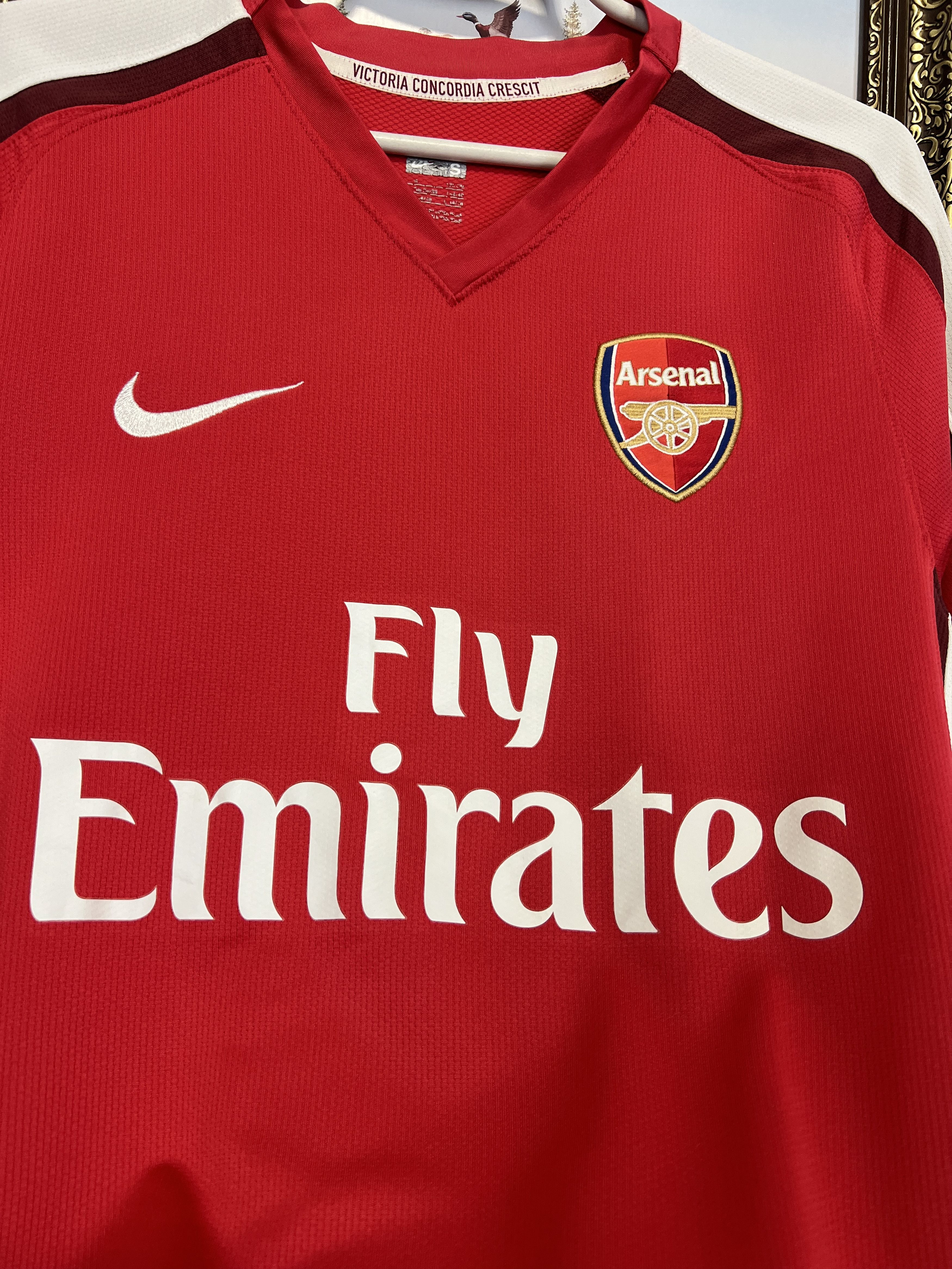 Nike Arsenal Home football shirt 2008 Soccer #4 Fabregas Jersey Size US S / EU 44-46 / 1 - 3 Thumbnail