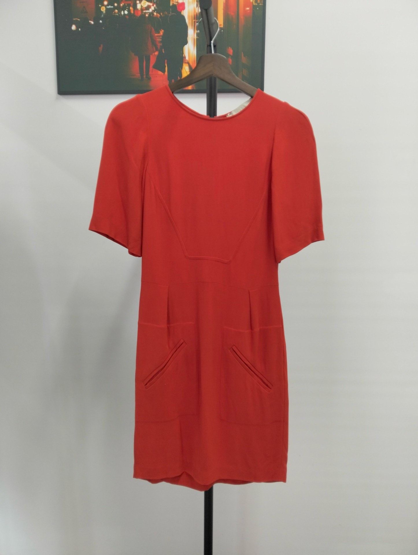 Stella McCartney STELL/McC RTNER Red Short-Sleeve Dress Size S / US 4 / IT 40 - 1 Thumbnail