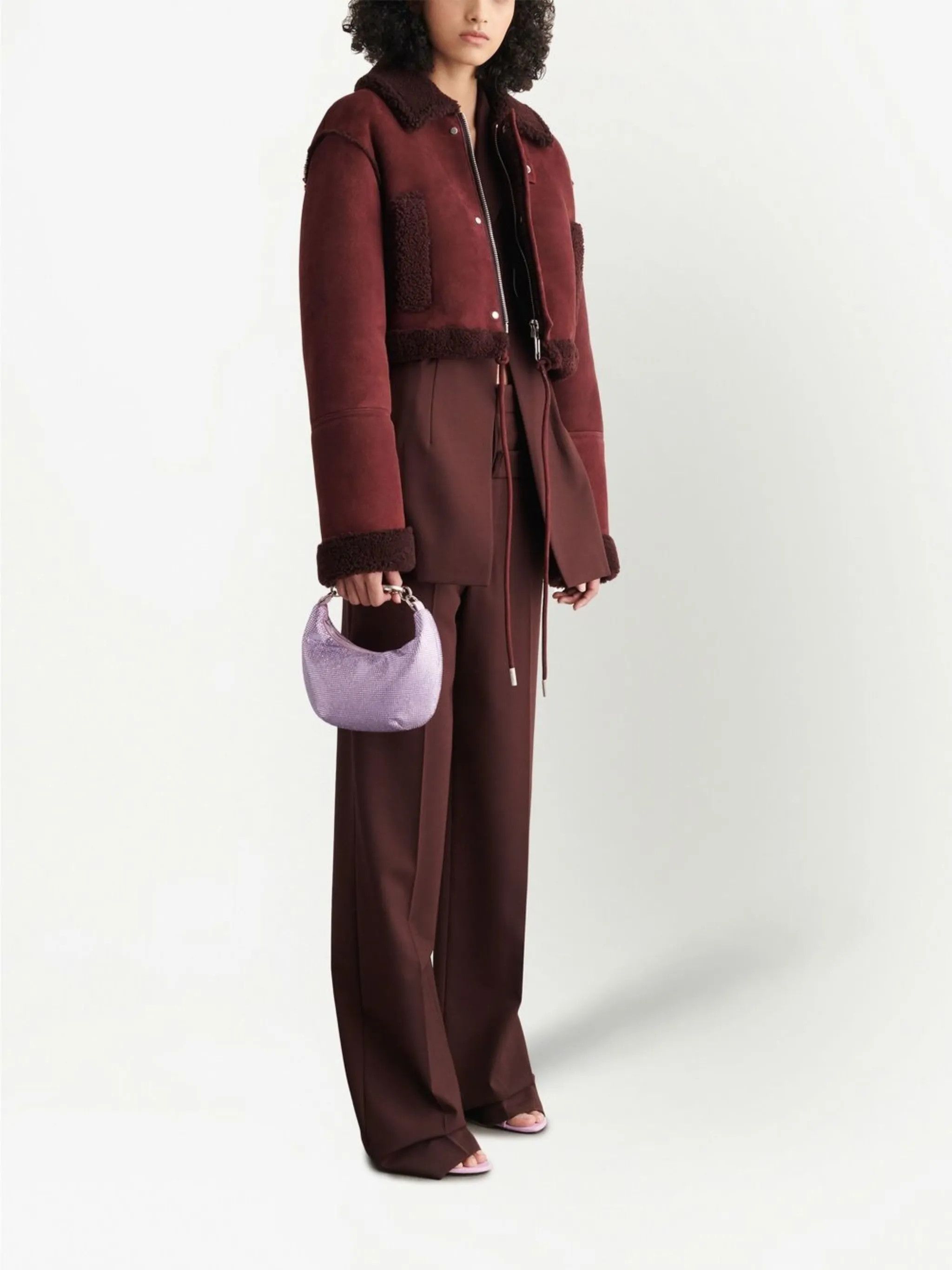 Off-White o1gr1nt0125 Size: OS / Paperclip Hobo Strass 20 Bag in Lilac Size ONE SIZE - 2 Thumbnail