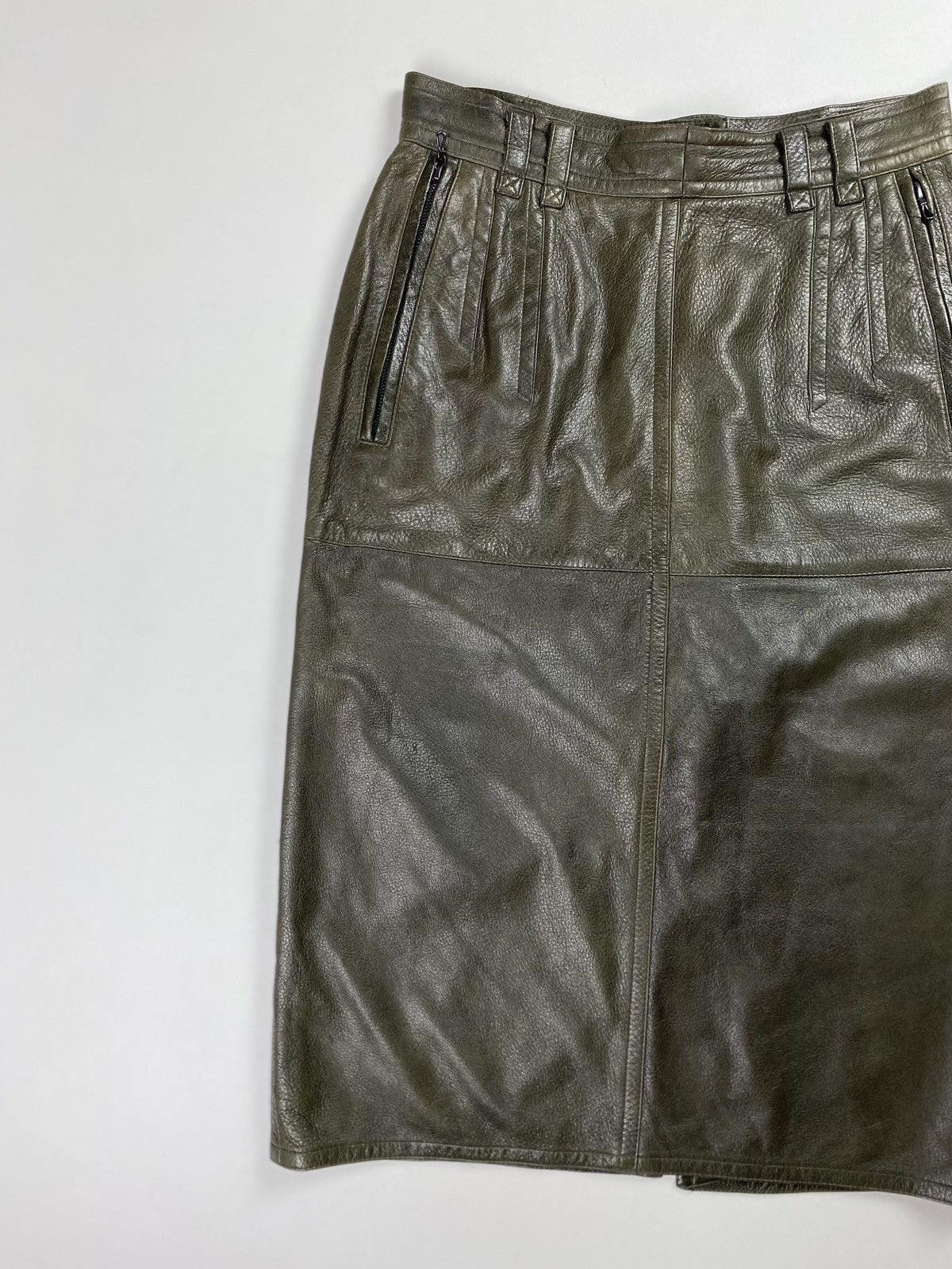 Jil Sander × Vintage Jil Sander vintage ladies leather skirt size 40 Size 27" / US 4 / IT 40 - 17 Thumbnail