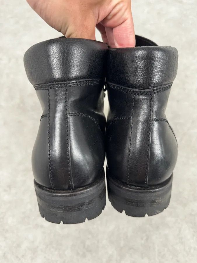Dsquared2 Dsquared2 Black Lace-Up Leather Hiking Boots Size US 11 / EU 44 - 6 Thumbnail