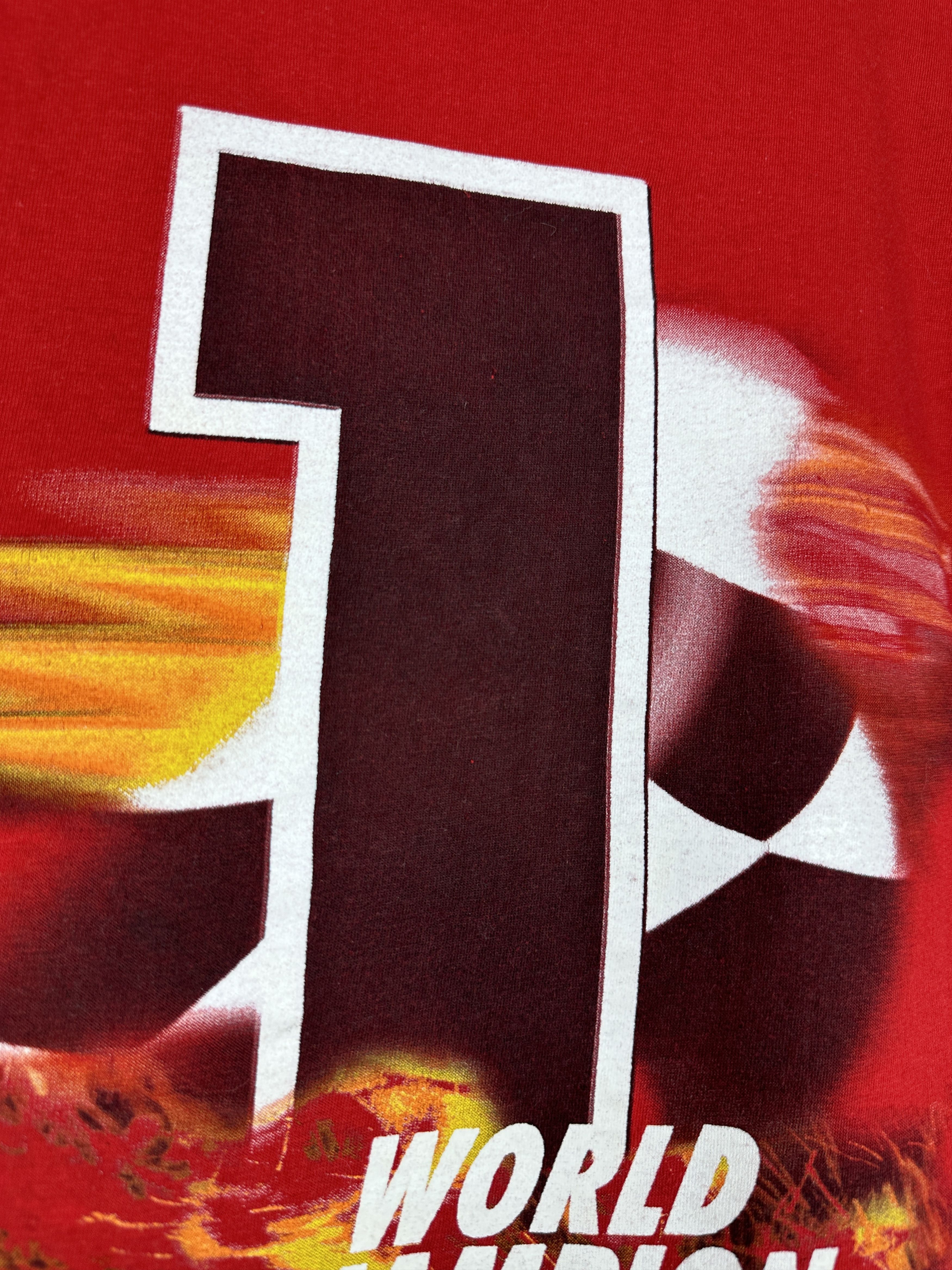 Formula 1 Vintage Michael Schumacher World Champion Graphic T Shirt Size US L / EU 52-54 / 3 - 15 Thumbnail