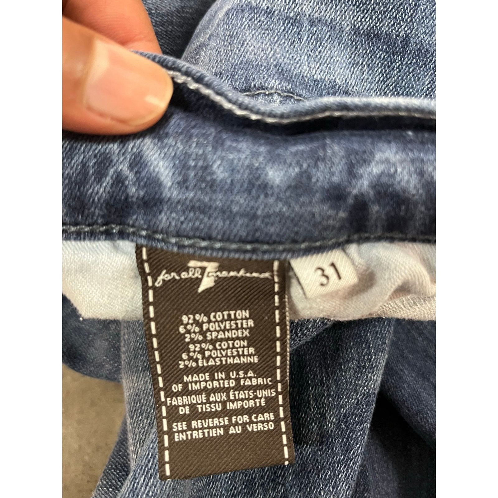 7 For All Mankind 7 For All Mankind - Slimmy / medium wash / 31x 27 Size US 31 - 8 Thumbnail