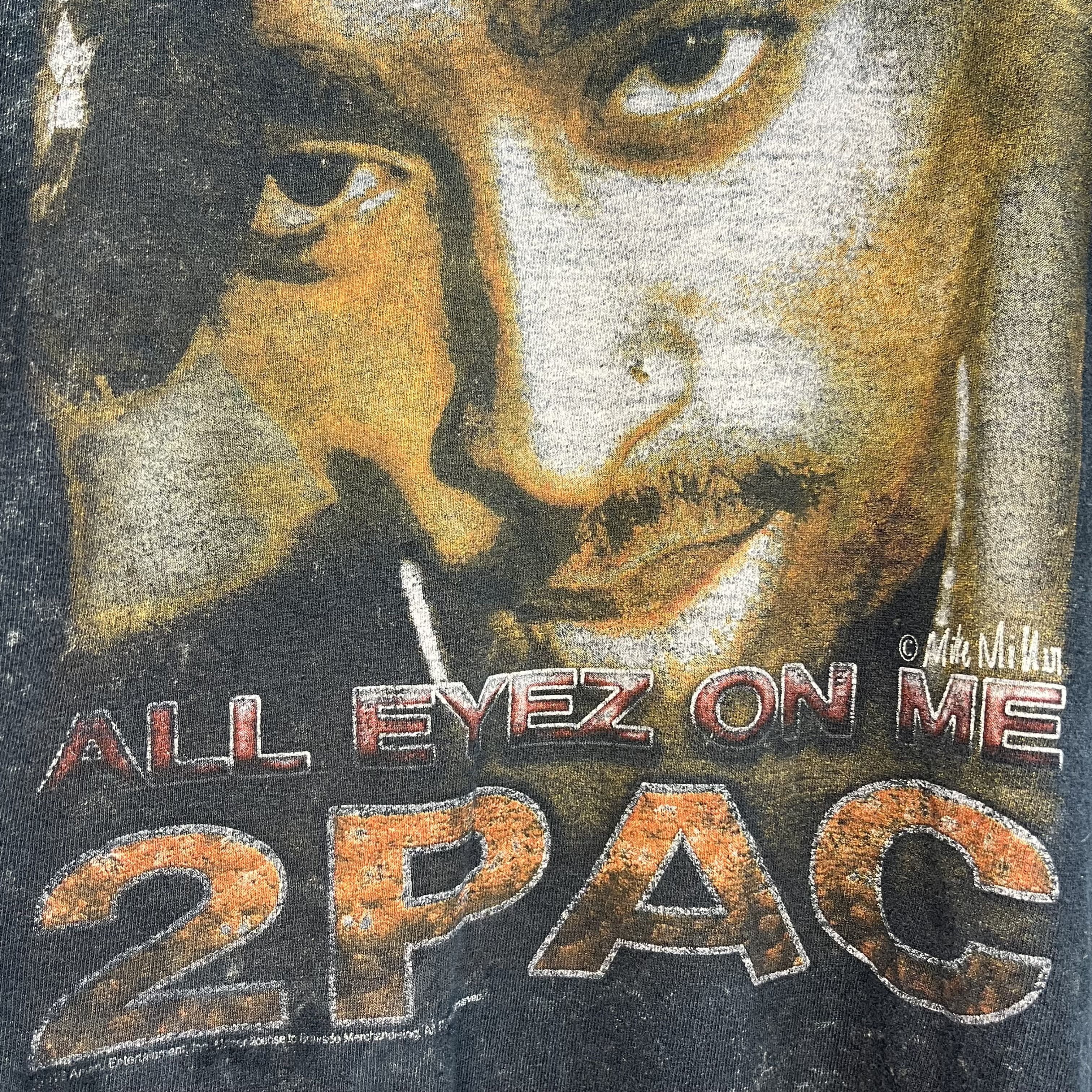 Rap Tees 2PAC AMARU SHAKUR ALL EYEZ ON ME RARE TUPAC TEE 1990s - № 76 Size US XL / EU 56 / 4 - 4 Thumbnail