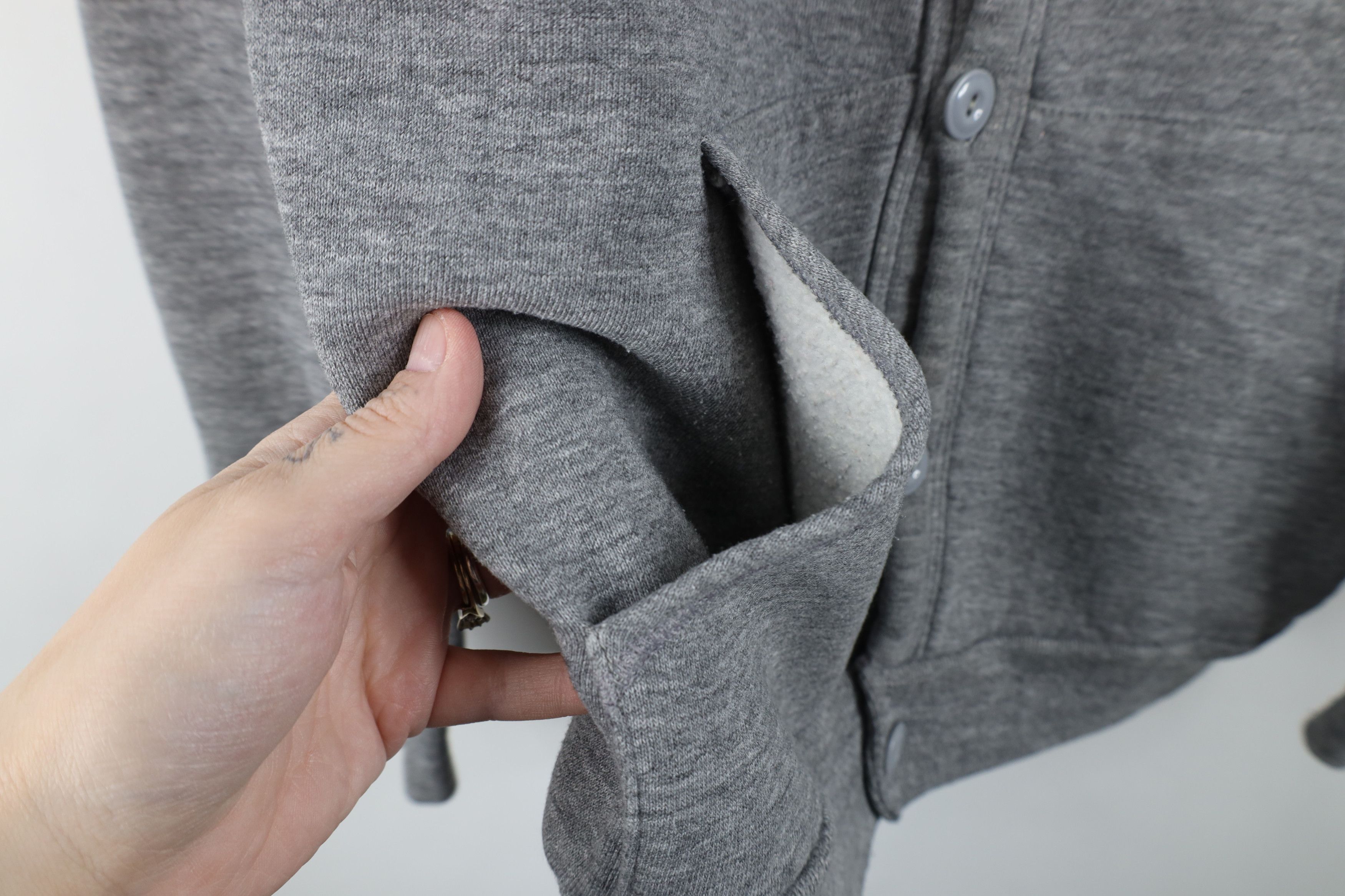 Vintage Vintage 70s Streetwear Cardigan Sweatshirt Heather Gray USA Size US L / EU 52-54 / 3 - 8 Thumbnail