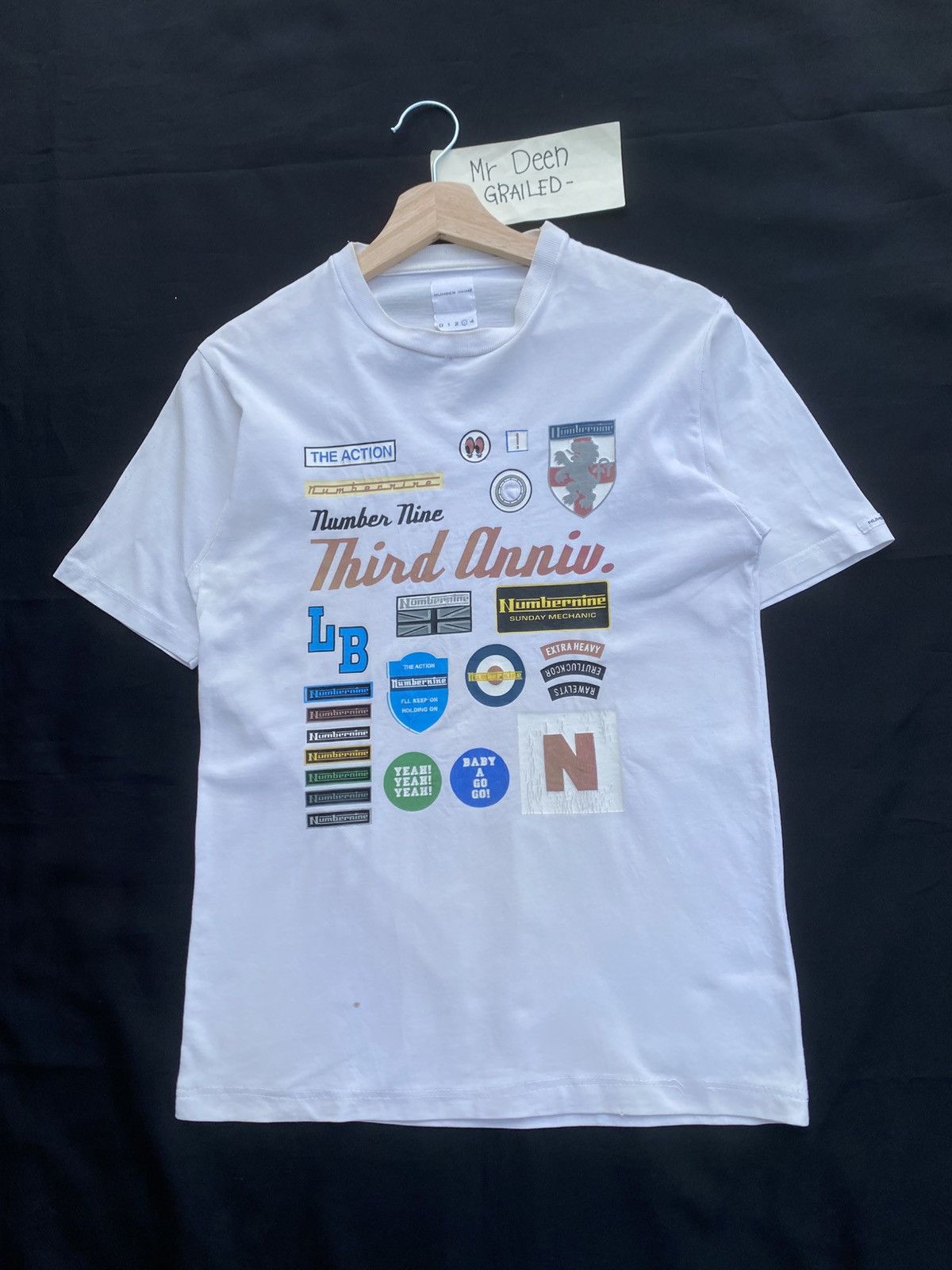 Number (N)ine Rare Vintage Number Nine Third Anniversary Tshirt Size US S / EU 44-46 / 1 - 4 Thumbnail