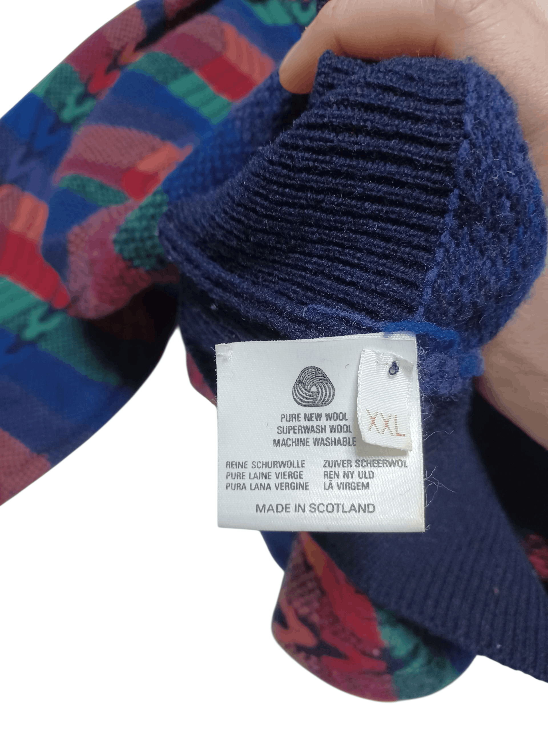 Pringle Of Scotland PRINGLE OF SCOTLAND VINTAGE 100% WOOL COOGI STYLE SWEATER Size US XXL / EU 58 / 5 - 5 Thumbnail