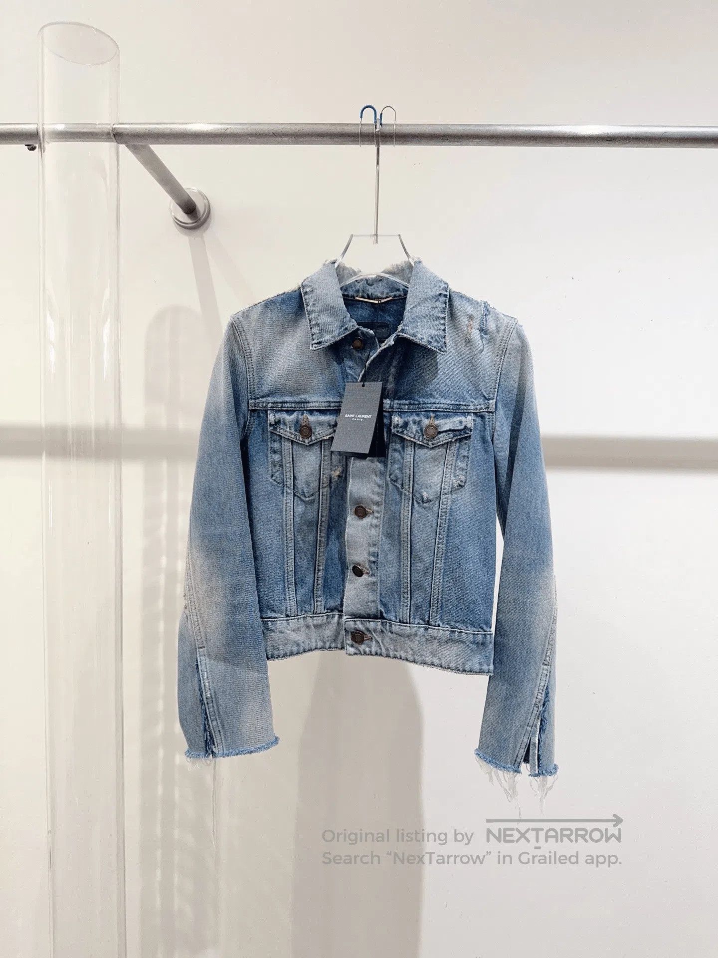 Saint Laurent Paris SLP Saint Laurent Denim Jacket. Size XS / US 0-2 / IT 36-38 - 1 Thumbnail