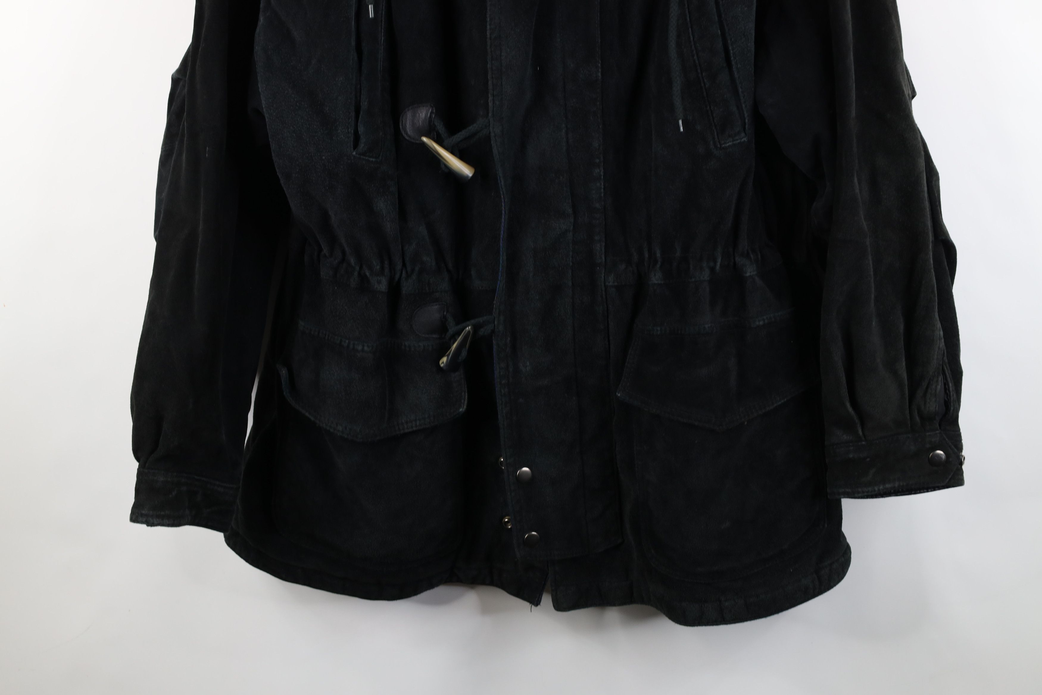 Vintage Vintage 90s Streetwear Suede Leather Toggle Button Jack Size US XL / EU 56 / 4 - 3 Thumbnail
