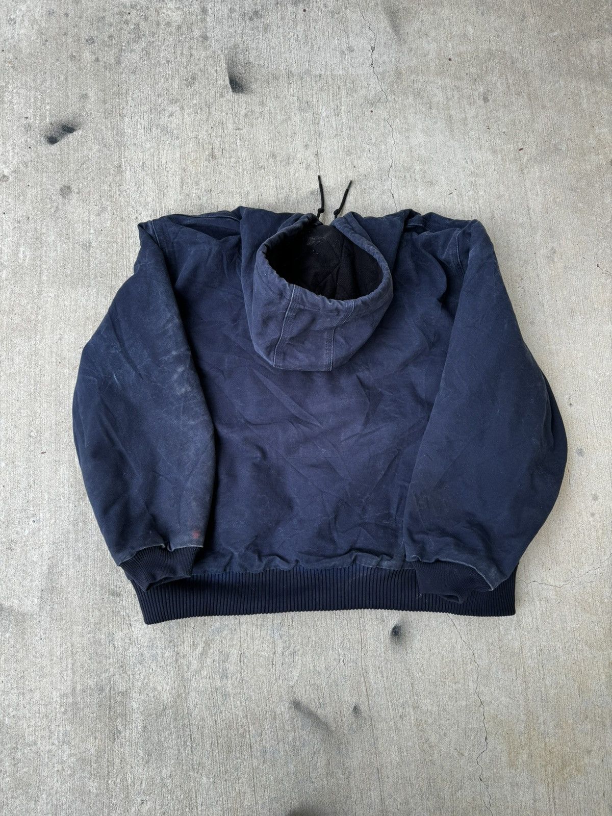 Carhartt × Vintage Vintage navy blue carhartt hooded jacket Size US XXL / EU 58 / 5 - 2 Thumbnail