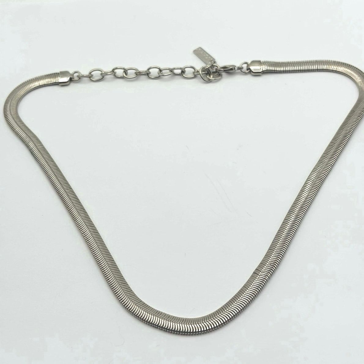 Other 90s Silver Herringbone Chain Necklace Size ONE SIZE - 4 Thumbnail