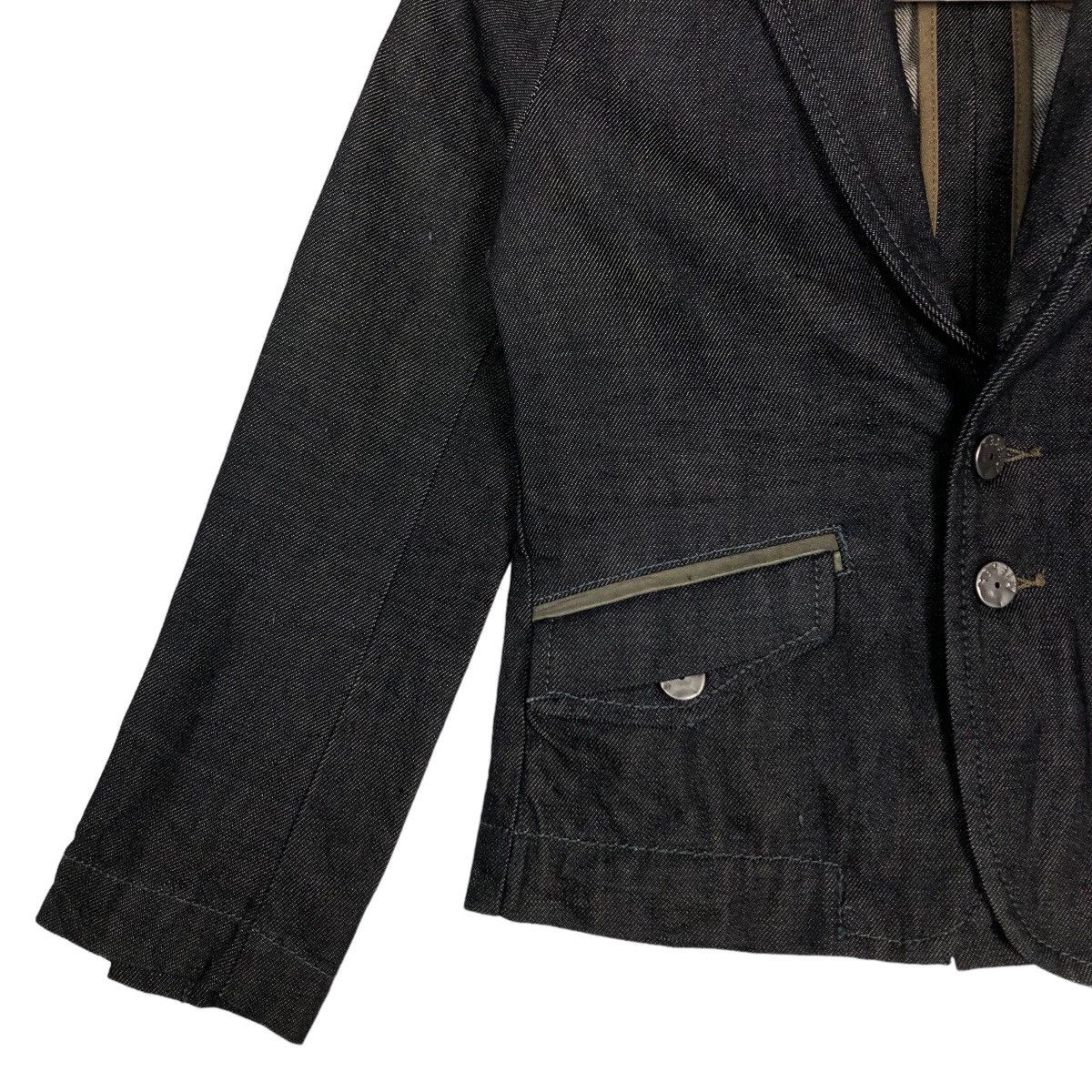 Japanese Brand 🔥Vtg Cropped Jacket Diesel Double Breast Biker Size XS / US 0-2 / IT 36-38 - 4 Thumbnail