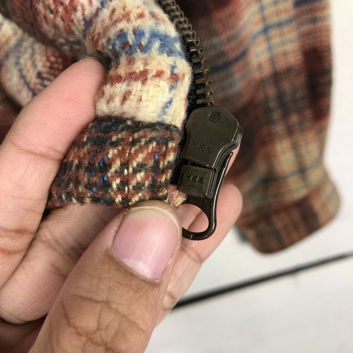 Japanese Brand 📌Hard Core Tough Wear Big John Zipper Worker Jacket Tartan Size US M / EU 48-50 / 2 - 18 Thumbnail