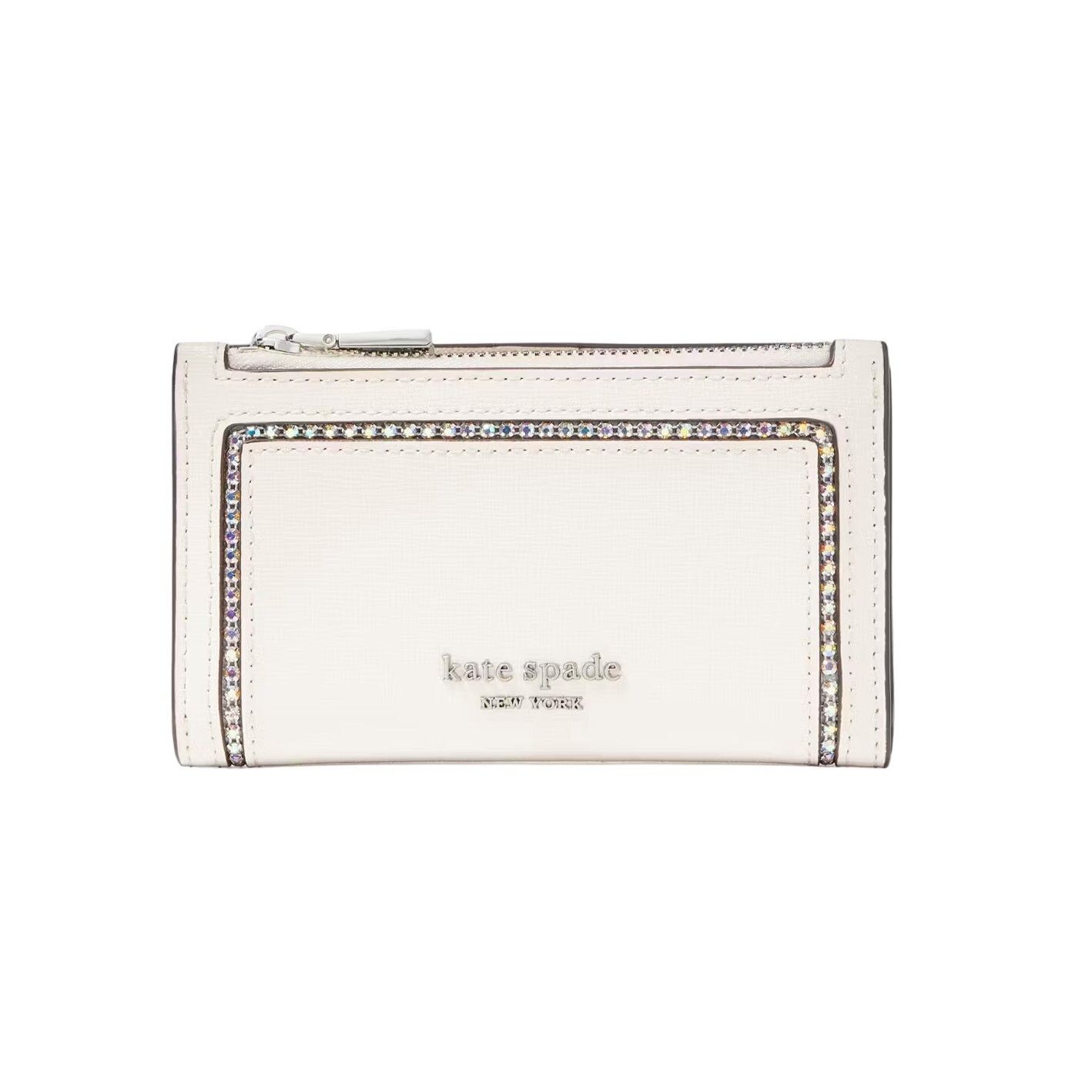Kate Spade Kate Spade morgan crystal Inlay Small Slim Bifold wallet Size ONE SIZE - 3 Thumbnail