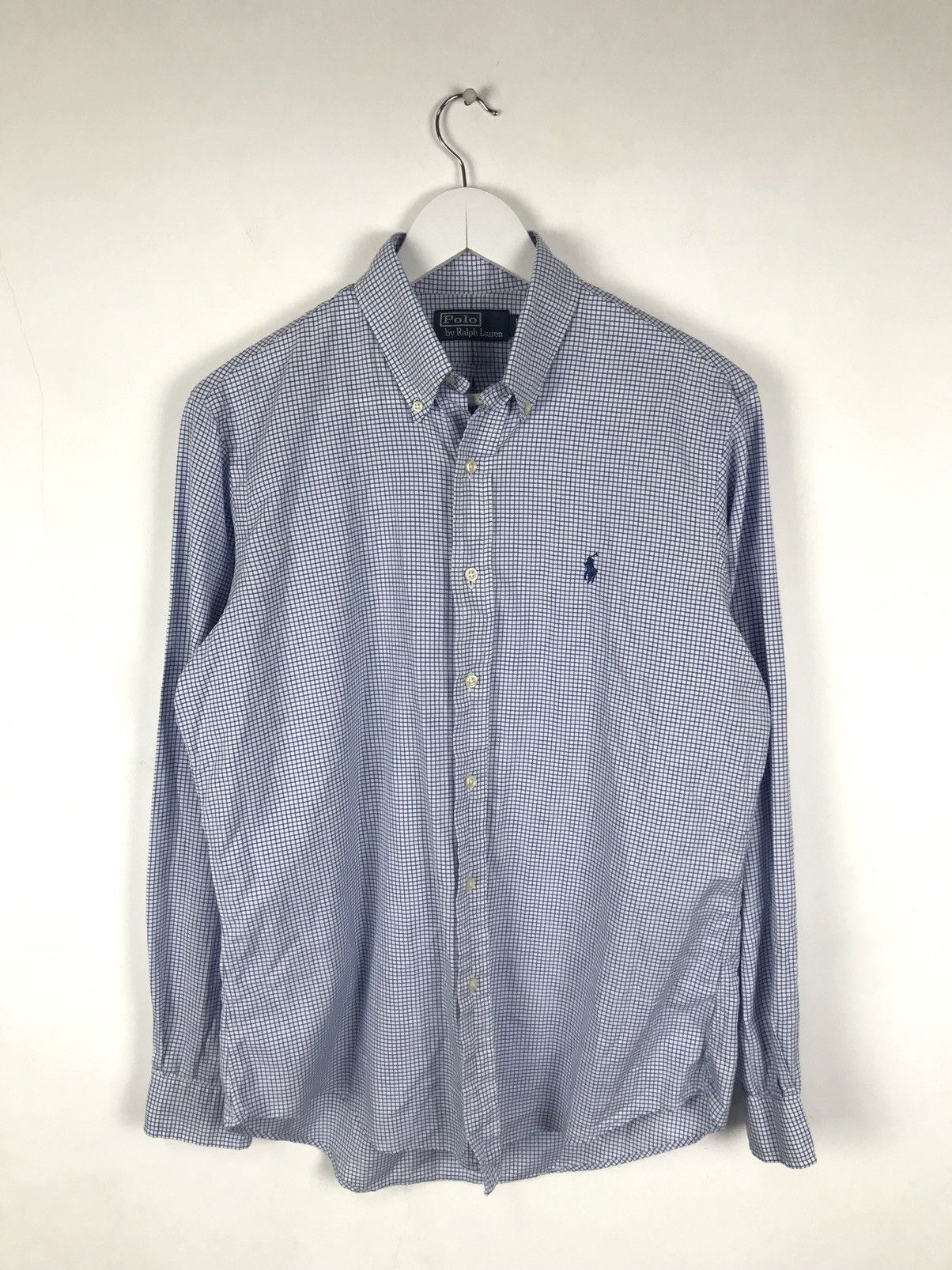 Polo Ralph Lauren Men’s XL/54,Polo Ralph Lauren Small Plaid Cotton Shirt,Lux Size US XL / EU 56 / 4 - 1 Thumbnail