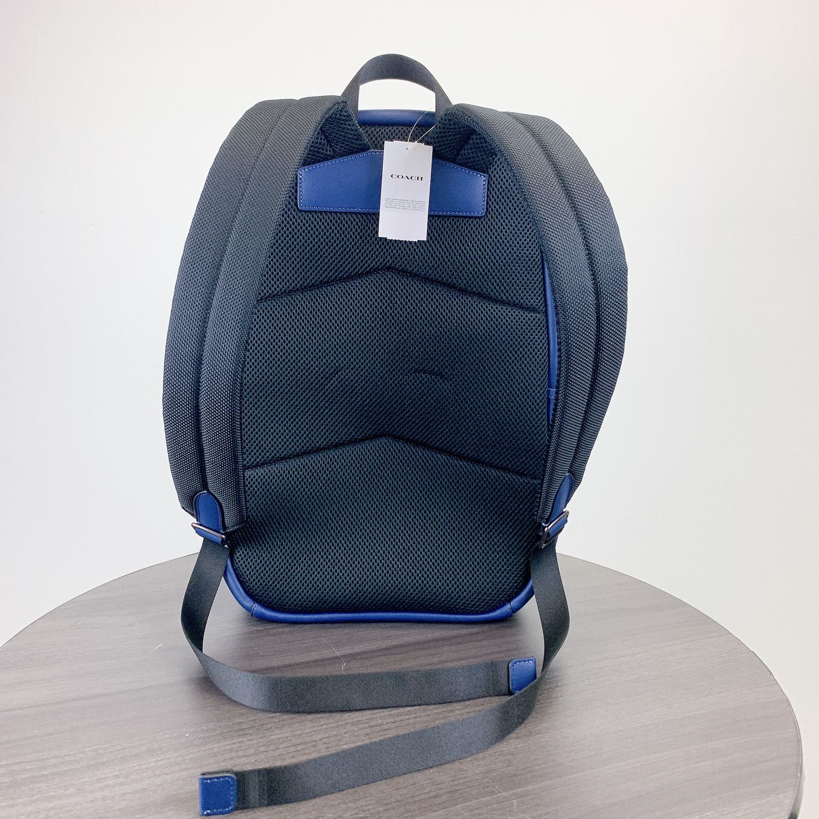 Coach Coach CW446 Edge Backpack In Signature Canvas IN Deep Blue Size ONE SIZE - 4 Thumbnail