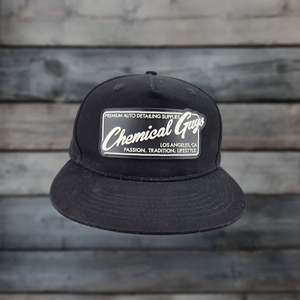 Vintage Chemical Guys Black Snapback Hat Cap Men's Adjustable Cotton Solid Cap Casual Hat Size ONE SIZE - 1 Thumbnail