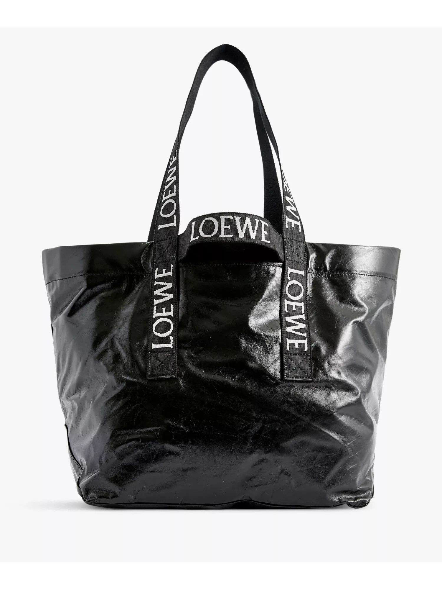 Loewe LOEWE Fold black twin handle lightweight leather tote bag Size ONE SIZE - 2 Thumbnail