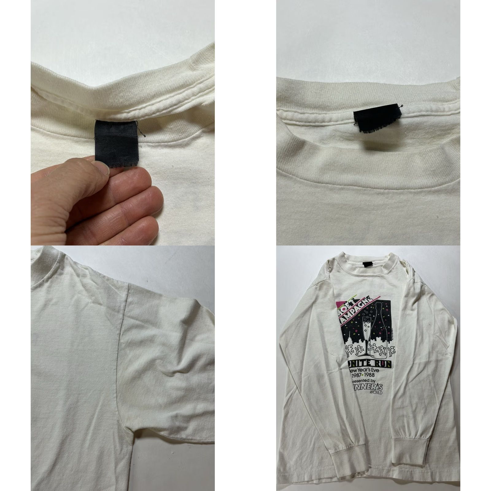 Vintage VINTAGE Moet New York New Year's Eve Midnight Run Long Sleeve Shirt Sm 1987/88 80s Size US S / EU 44-46 / 1 - 8 Thumbnail