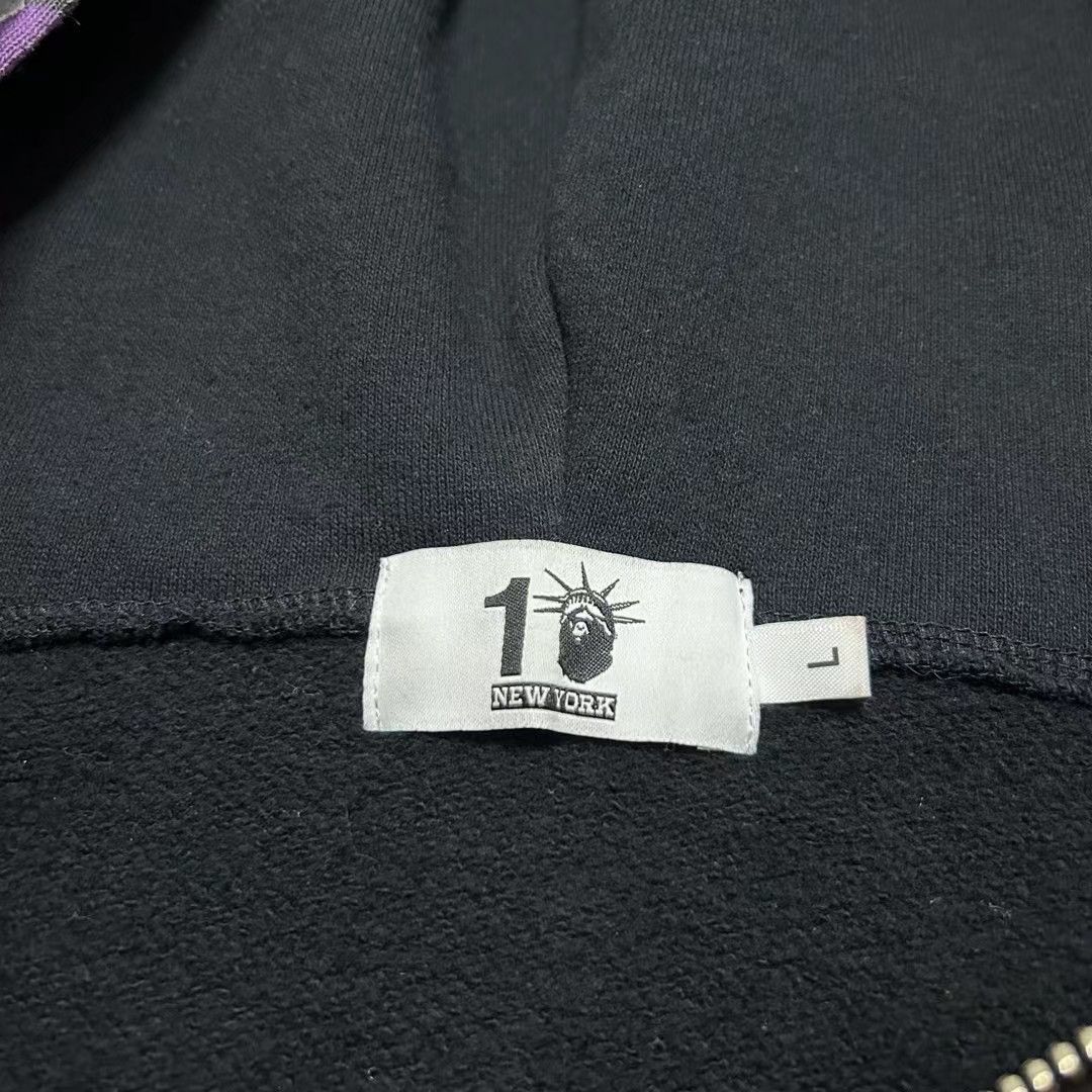 Bape BAPE NYC 10TH ANNIVERSARY BIG SEAN SHARK FULL ZIP HOODIE Size US L / EU 52-54 / 3 - 6 Thumbnail