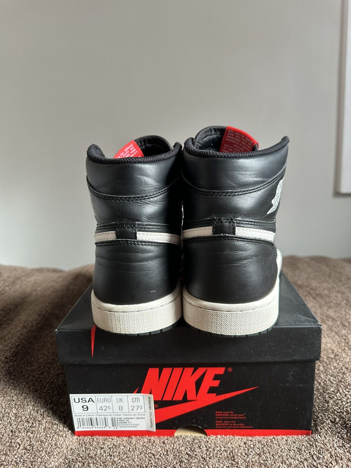 Jordan Brand “Ying Yang Black” Air Jordan 1 Retro High Size US 9 / EU 42 - 4 Thumbnail