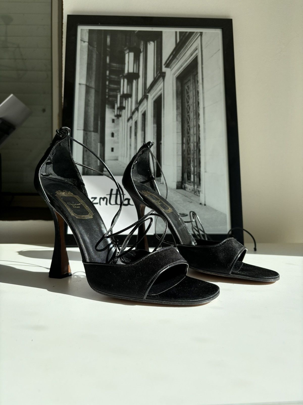 Dior Dior 1996 silk heels Size US 8.5 / IT 38.5 - 1 Thumbnail