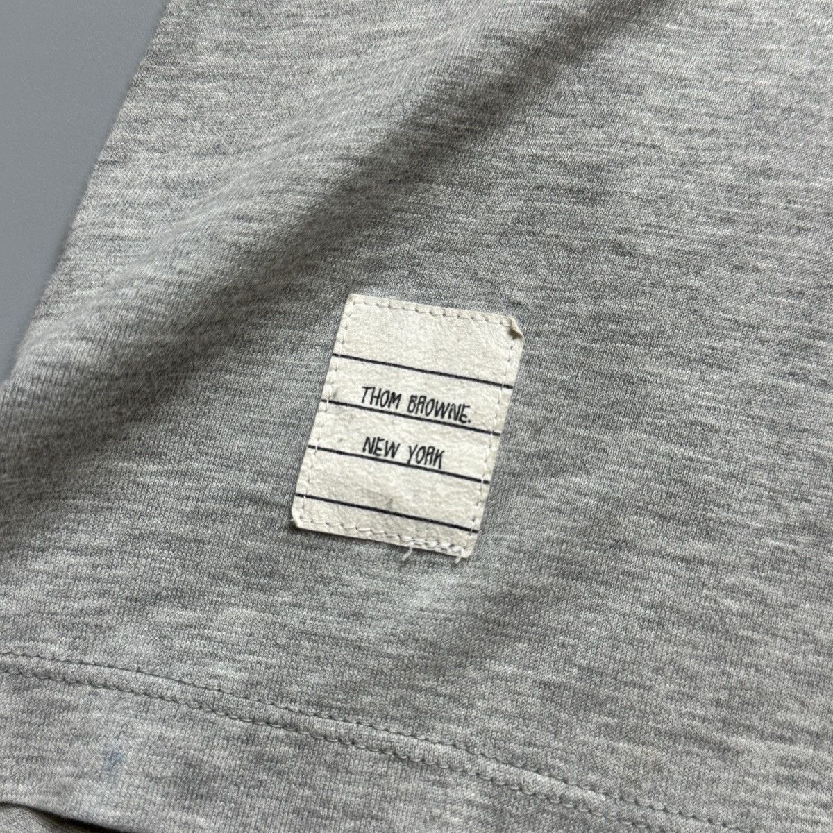 Thom Browne Thom Browne - RWB Grey Side Slit Tshirt Size S / US 4 / IT 40 - 7 Thumbnail